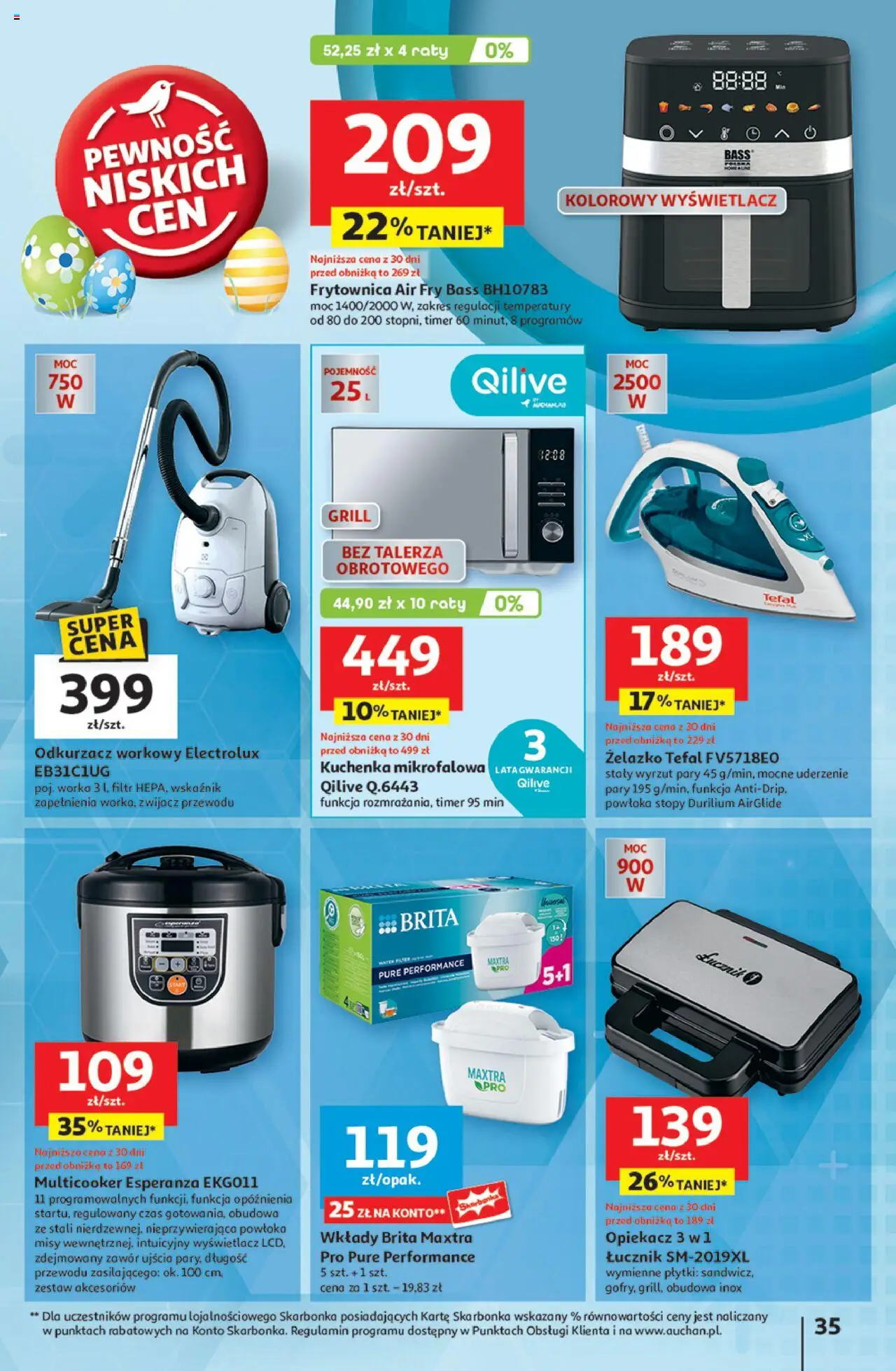 Auchan Wielka Moc Niskich Cen Hipermarket Gazetka ważna od 03.04.2025 do 09.04.2025 strona 39
