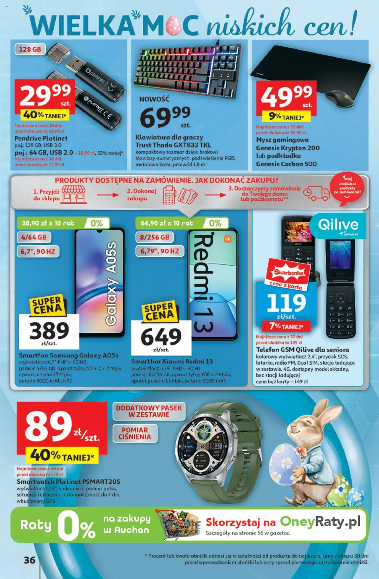 Auchan Wielka Moc Niskich Cen Hipermarket Gazetka ważna od 03.04.2025 do 09.04.2025 strona 40