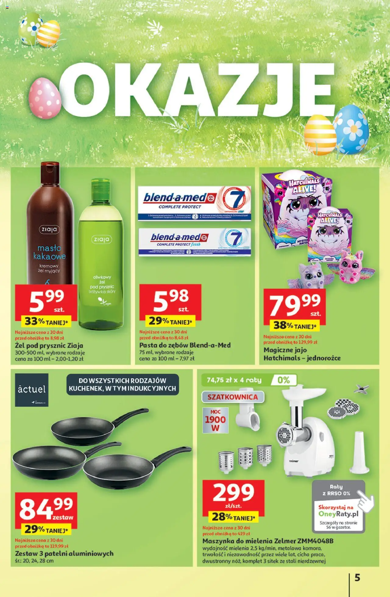 Auchan Wielka Moc Niskich Cen Hipermarket Gazetka ważna od 03.04.2025 do 09.04.2025 strona 5