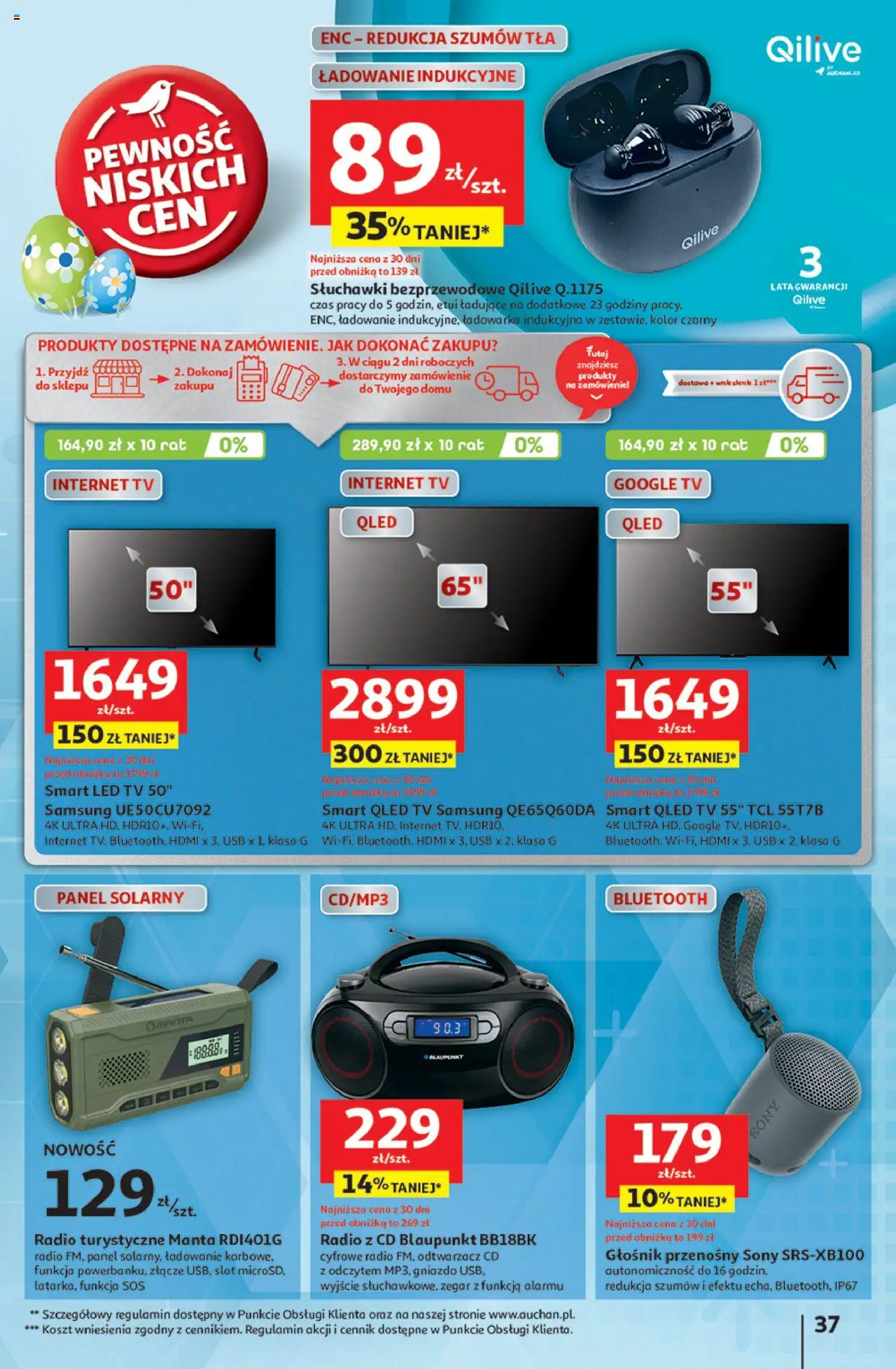 Auchan Wielka Moc Niskich Cen Hipermarket Gazetka ważna od 03.04.2025 do 09.04.2025 strona 41