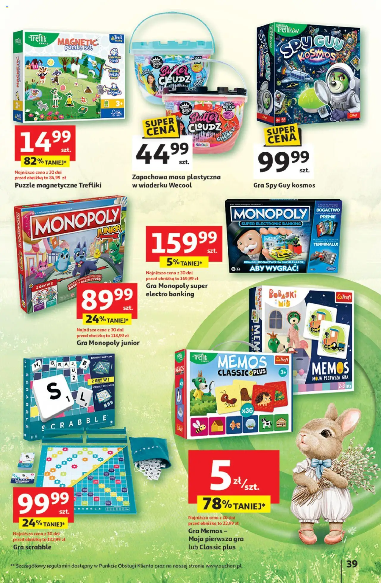 Auchan Wielka Moc Niskich Cen Hipermarket Gazetka ważna od 03.04.2025 do 09.04.2025 strona 43