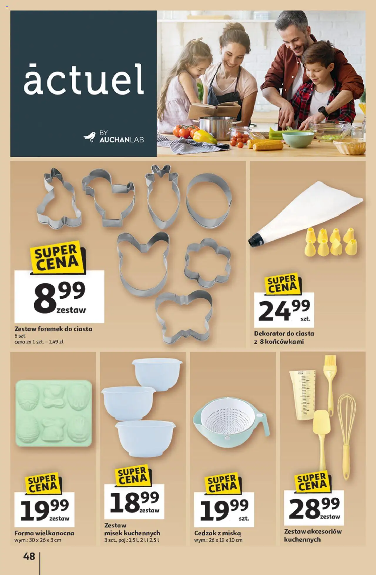 Auchan Wielka Moc Niskich Cen Hipermarket Gazetka ważna od 03.04.2025 do 09.04.2025 strona 52
