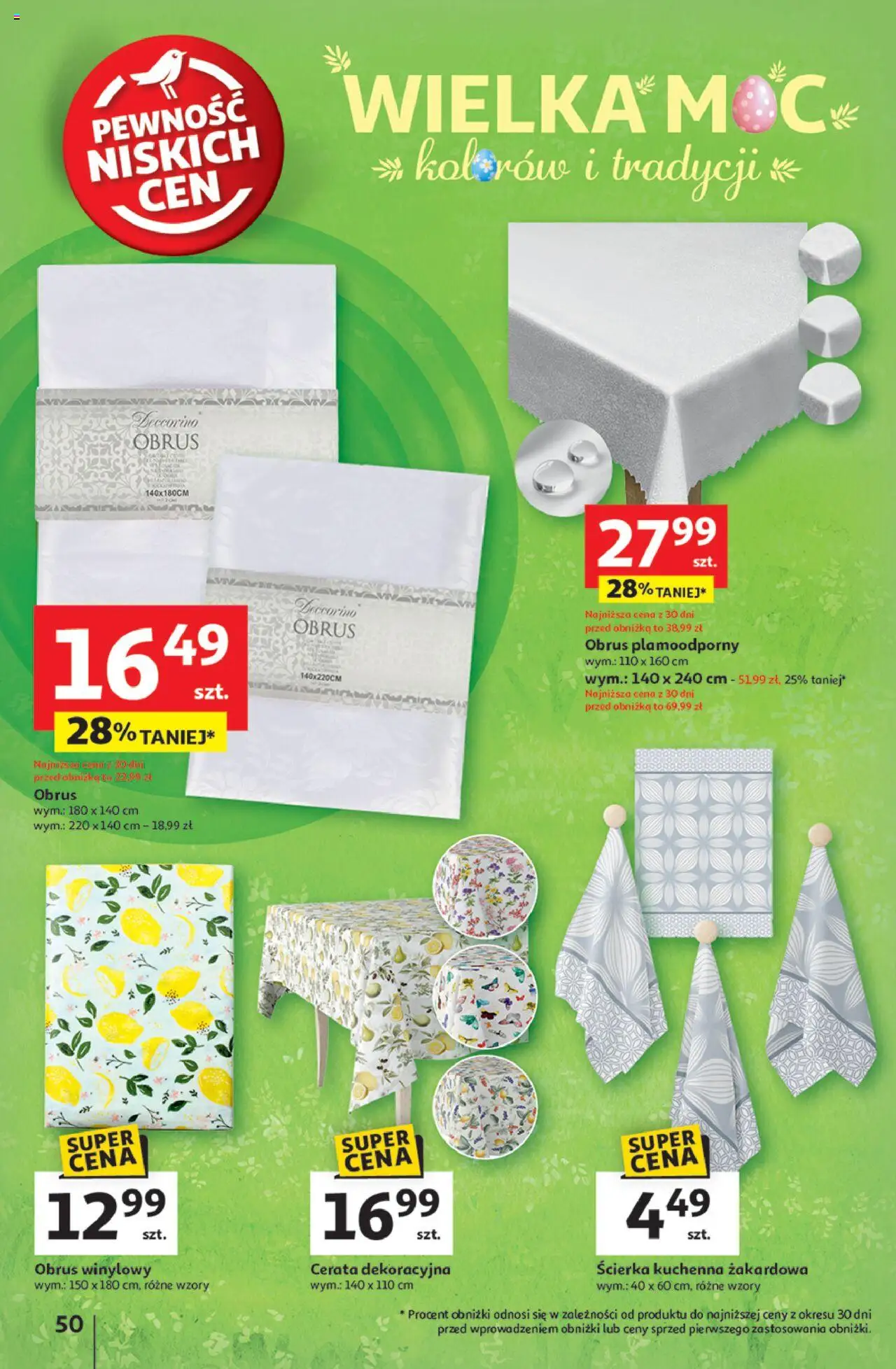 Auchan Wielka Moc Niskich Cen Hipermarket Gazetka ważna od 03.04.2025 do 09.04.2025 strona 54