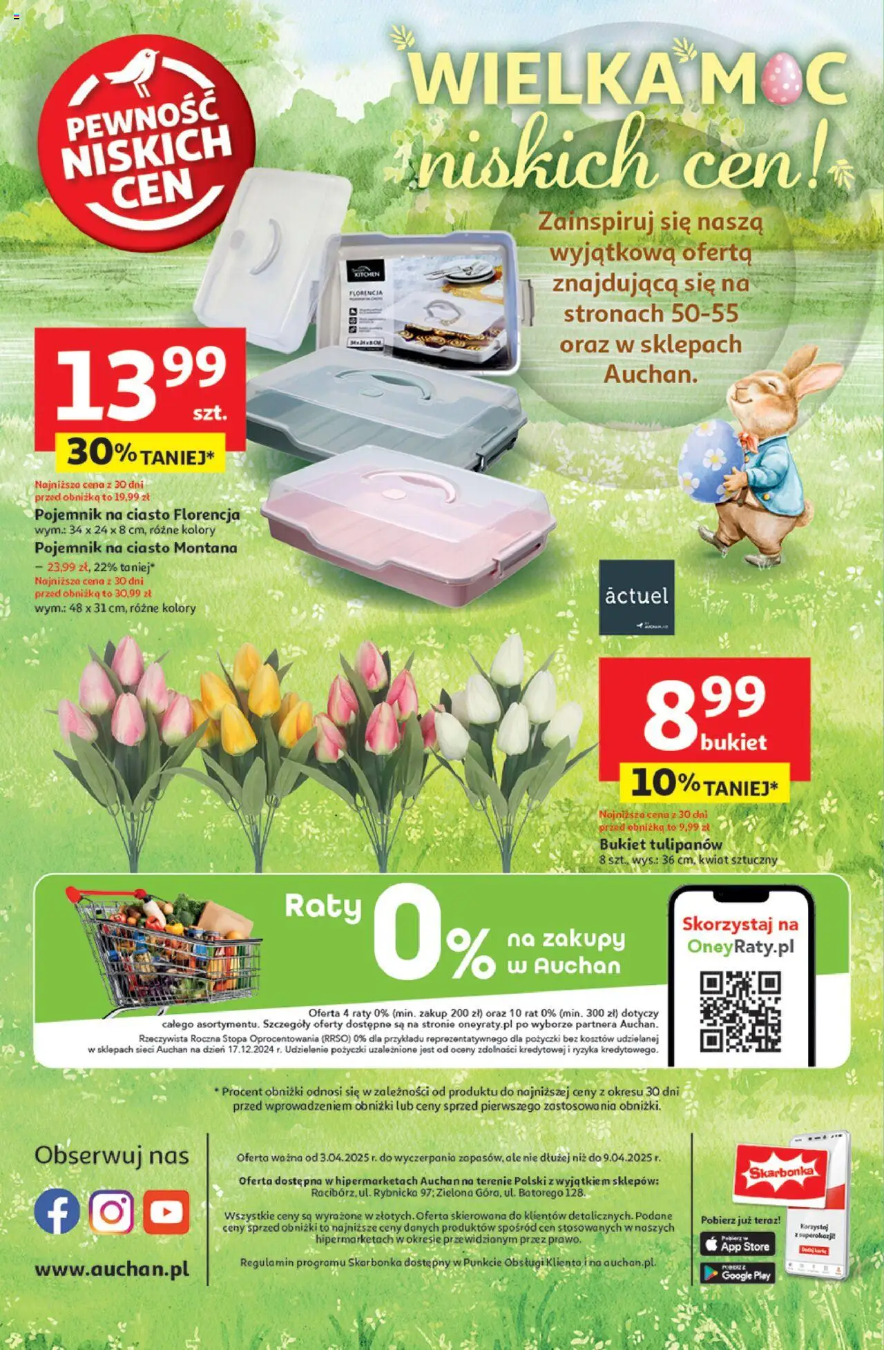 Auchan Wielka Moc Niskich Cen Hipermarket Gazetka ważna od 03.04.2025 do 09.04.2025 strona 60