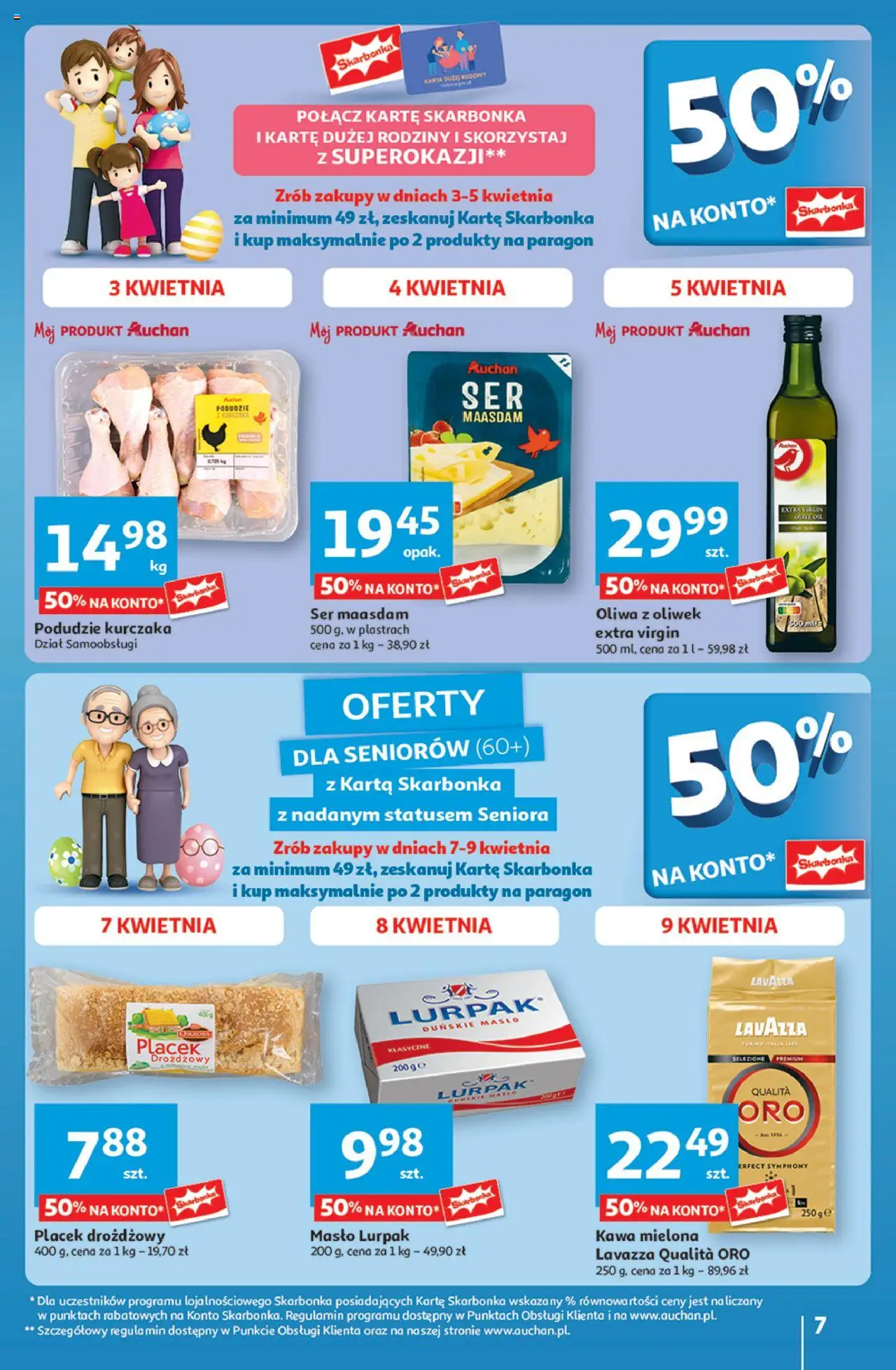 Auchan Wielka Moc Niskich Cen Hipermarket Gazetka ważna od 03.04.2025 do 09.04.2025 strona 7