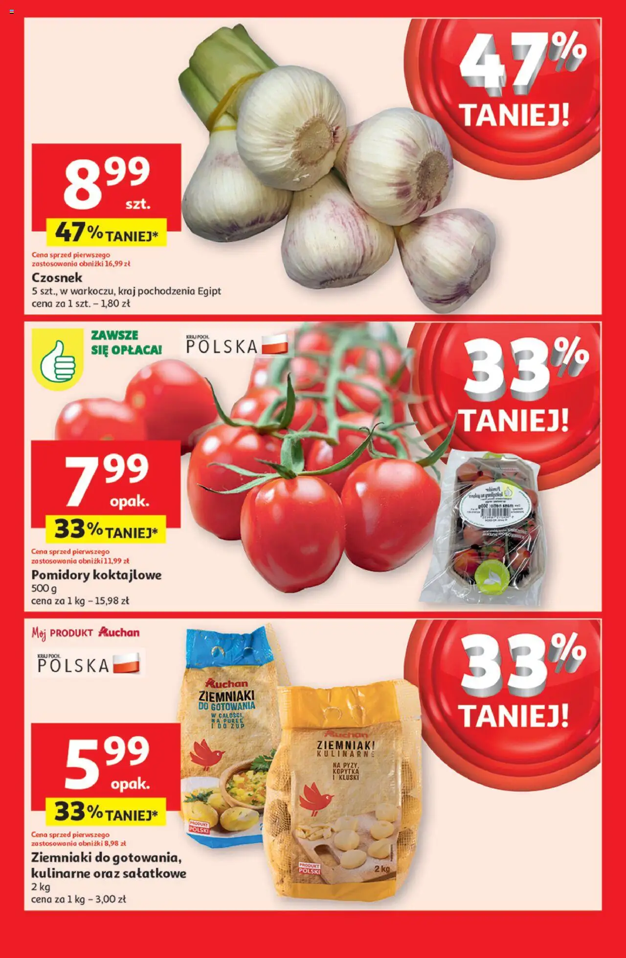 Auchan Wielka Moc Niskich Cen Hipermarket Gazetka ważna od 03.04.2025 do 09.04.2025 strona 9