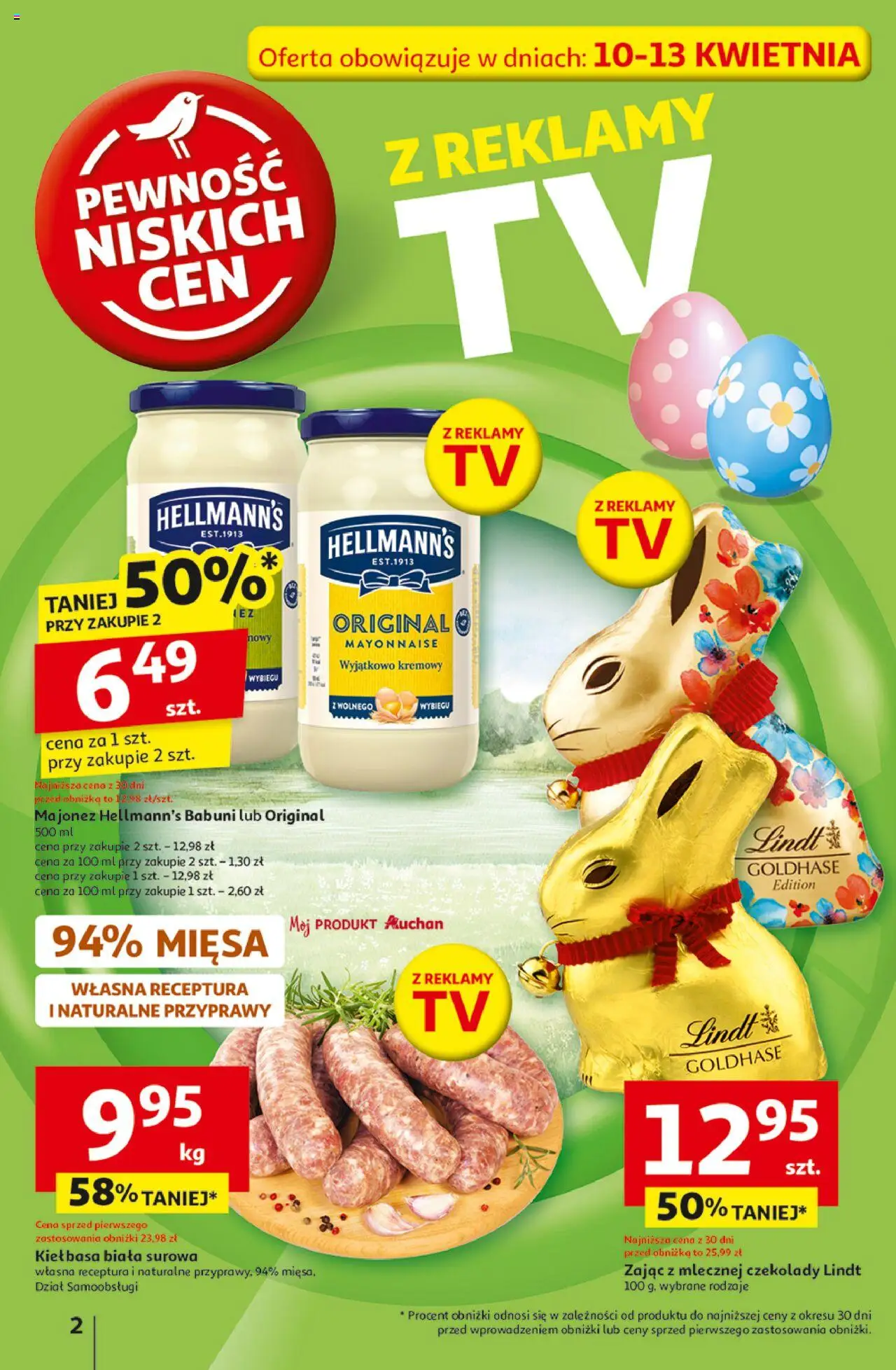 Auchan Wielka Moc Niskich Cen Hipermarket Gazetka ważna od 10.04.2025 do 19.04.2025 strona 2