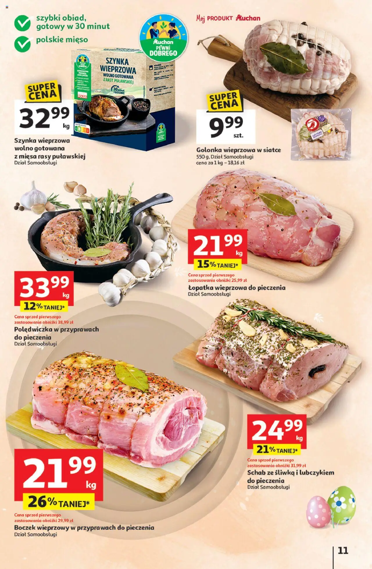 Auchan Wielka Moc Niskich Cen Hipermarket Gazetka ważna od 10.04.2025 do 19.04.2025 strona 13