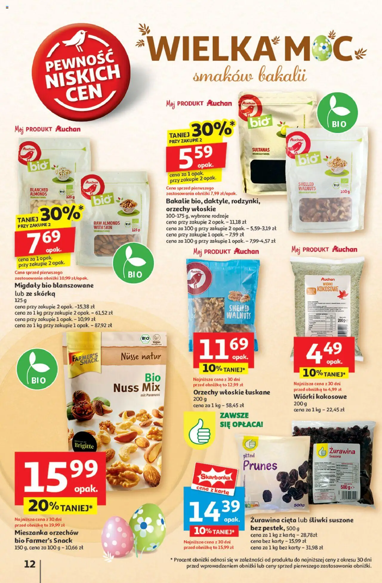 Auchan Wielka Moc Niskich Cen Hipermarket Gazetka ważna od 10.04.2025 do 19.04.2025 strona 14