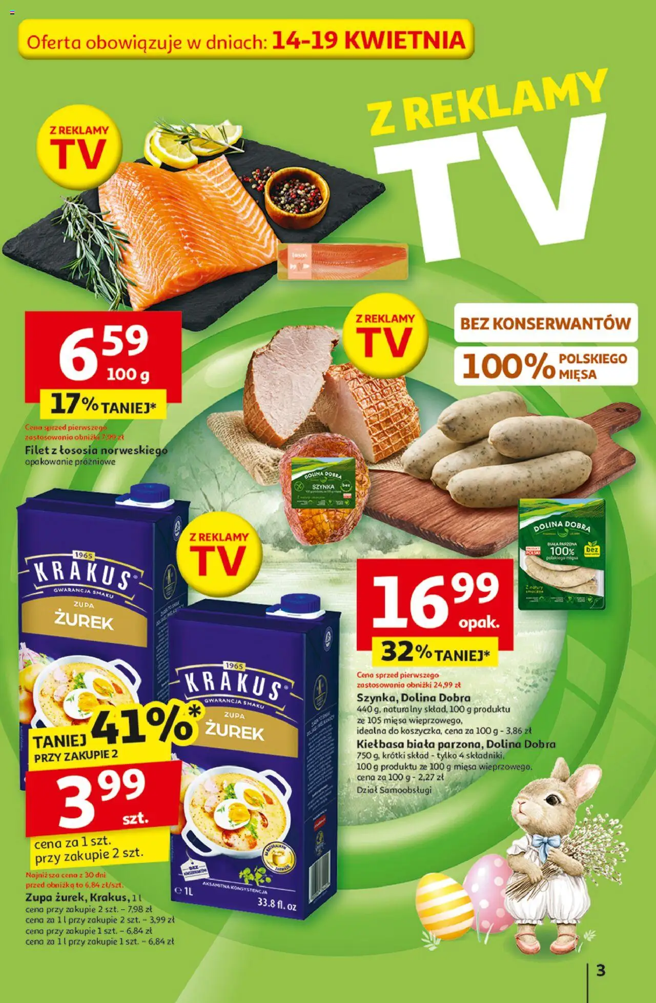 Auchan Wielka Moc Niskich Cen Hipermarket Gazetka ważna od 10.04.2025 do 19.04.2025 strona 3