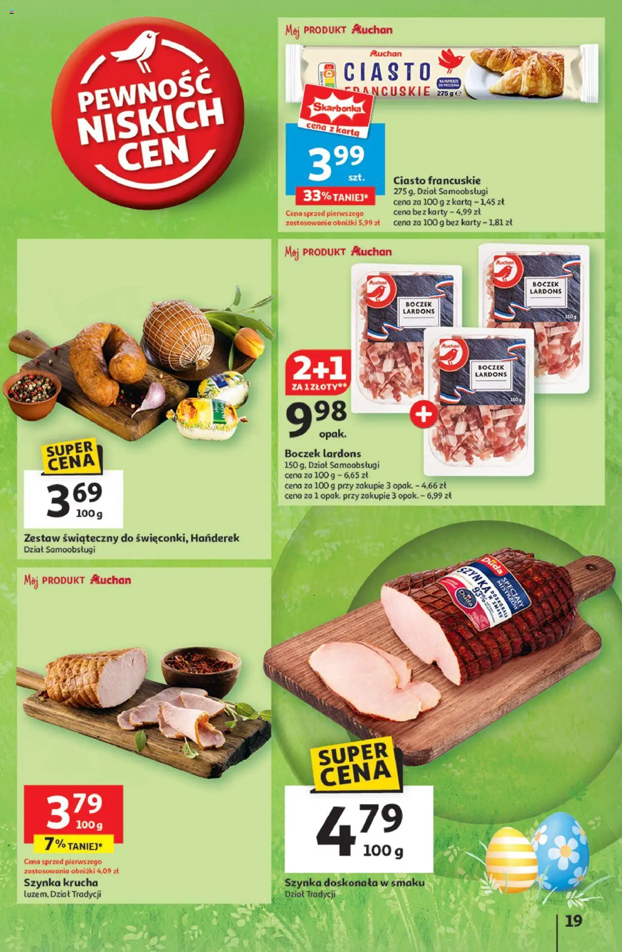 Auchan Wielka Moc Niskich Cen Hipermarket Gazetka ważna od 10.04.2025 do 19.04.2025 strona 21