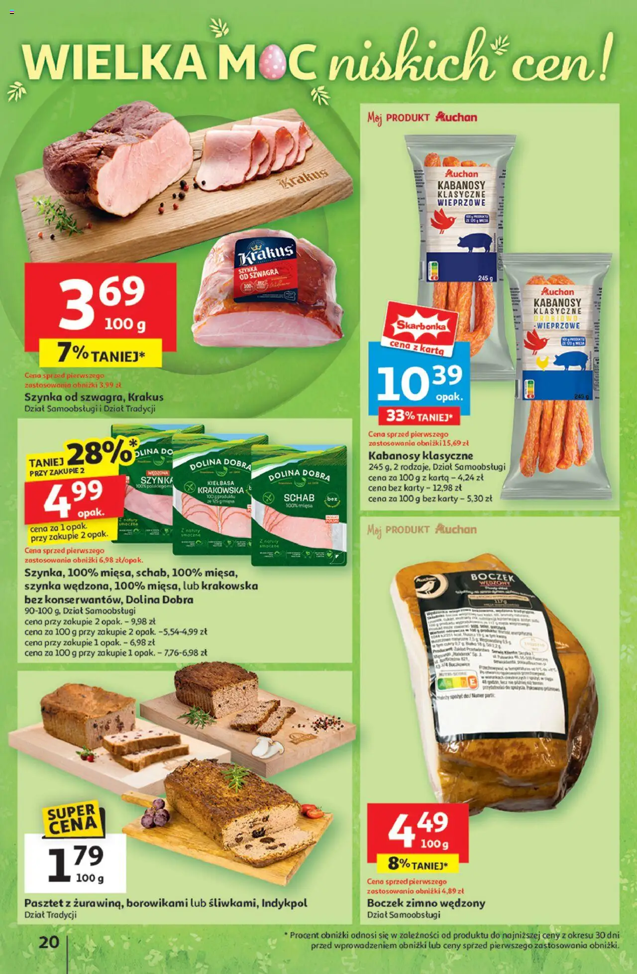 Auchan Wielka Moc Niskich Cen Hipermarket Gazetka ważna od 10.04.2025 do 19.04.2025 strona 22