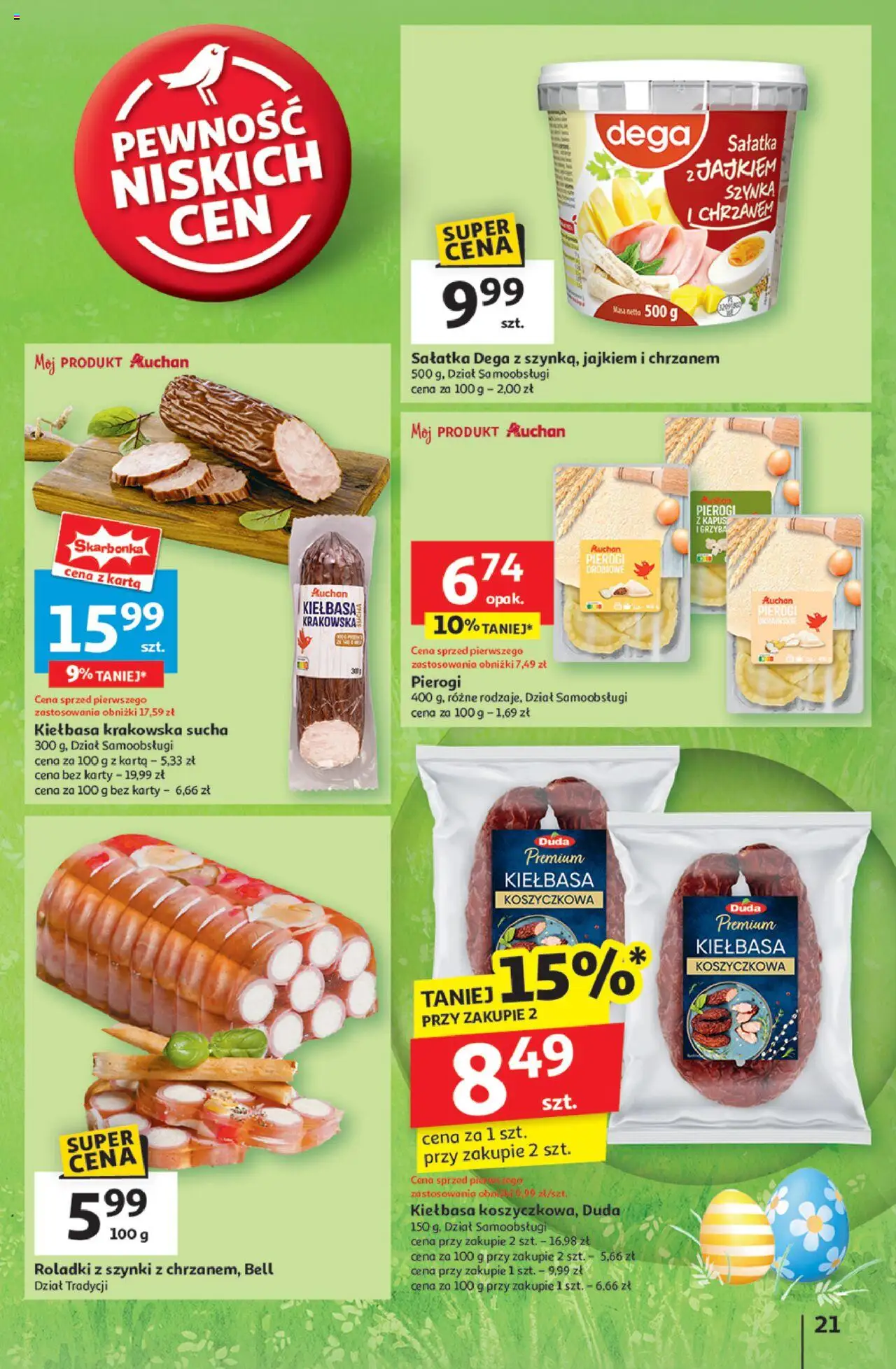 Auchan Wielka Moc Niskich Cen Hipermarket Gazetka ważna od 10.04.2025 do 19.04.2025 strona 23