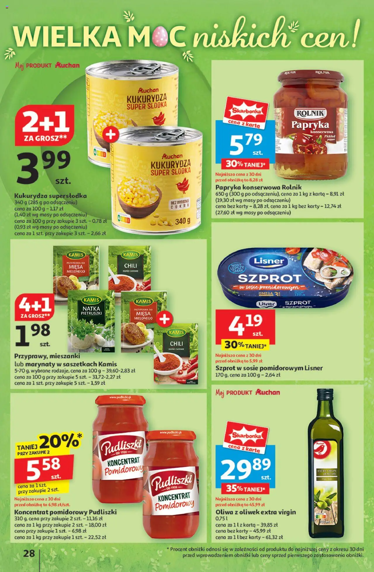Auchan Wielka Moc Niskich Cen Hipermarket Gazetka ważna od 10.04.2025 do 19.04.2025 strona 30