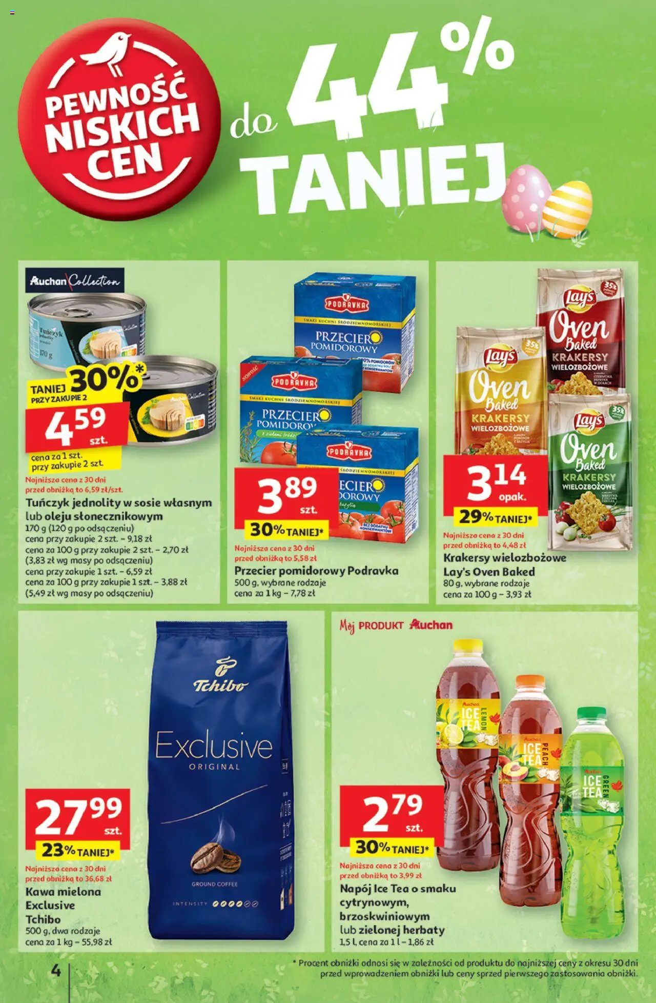 Auchan Wielka Moc Niskich Cen Hipermarket Gazetka ważna od 10.04.2025 do 19.04.2025 strona 4