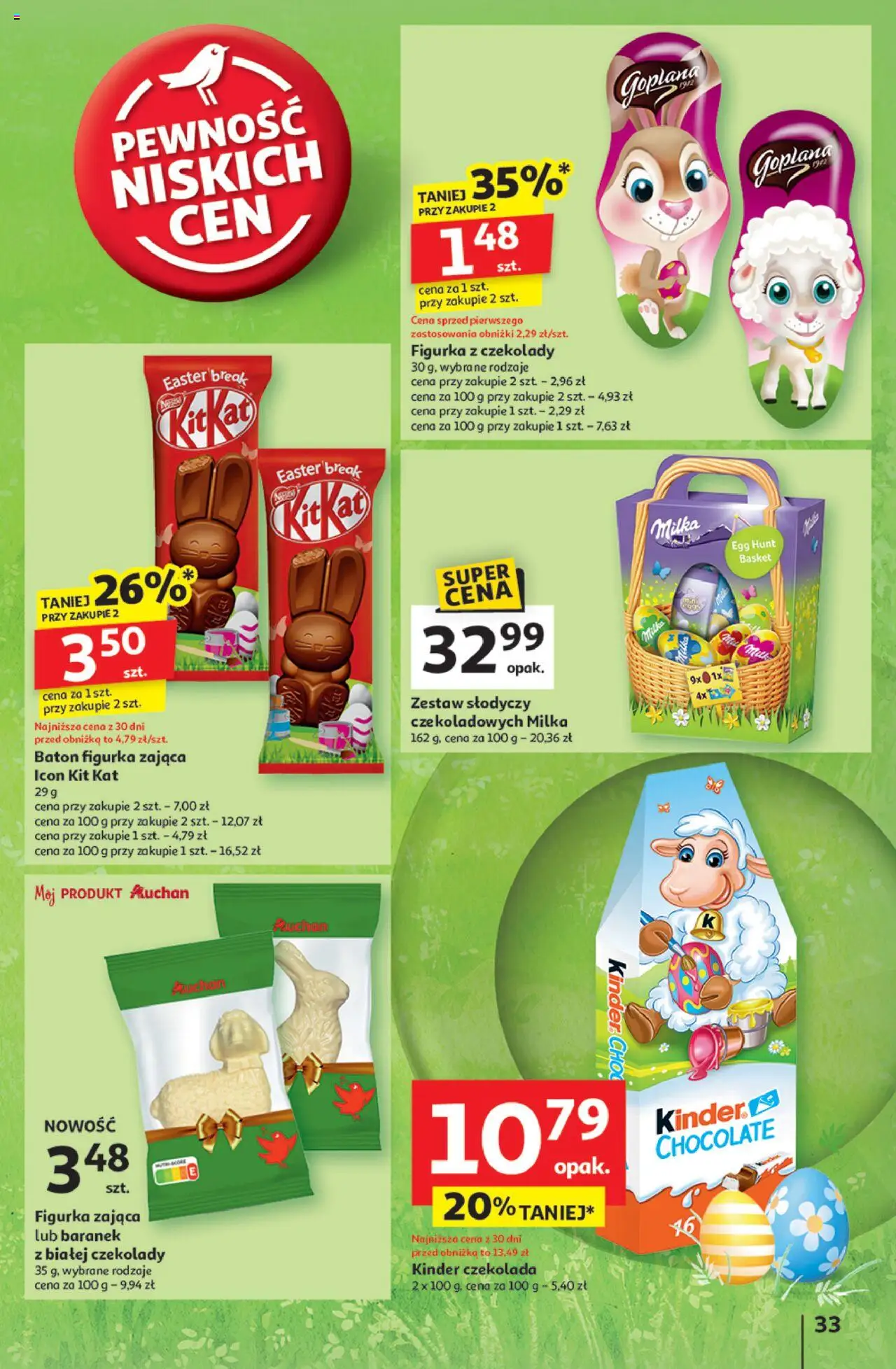 Auchan Wielka Moc Niskich Cen Hipermarket Gazetka ważna od 10.04.2025 do 19.04.2025 strona 35