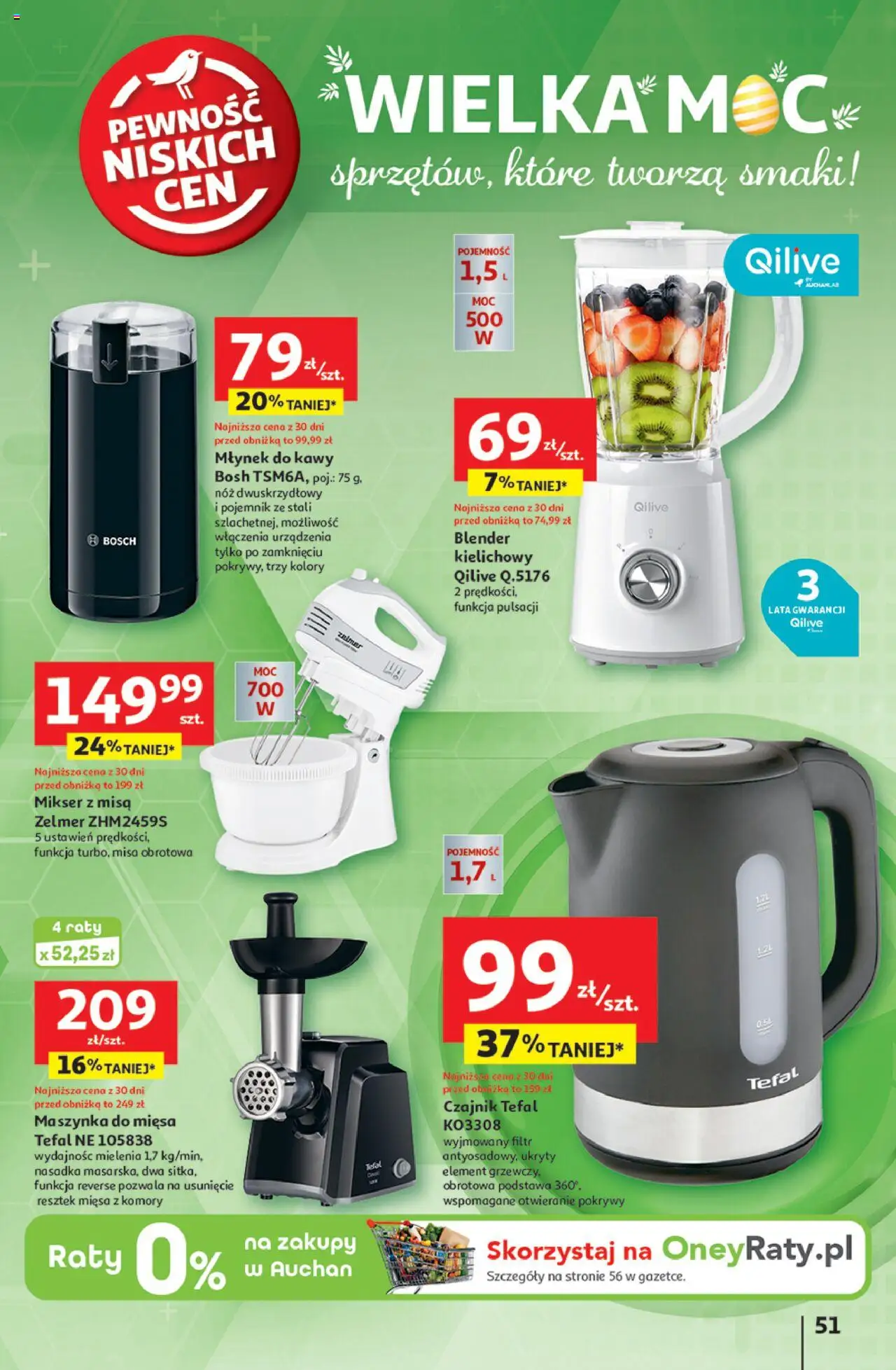Auchan Wielka Moc Niskich Cen Hipermarket Gazetka ważna od 10.04.2025 do 19.04.2025 strona 52