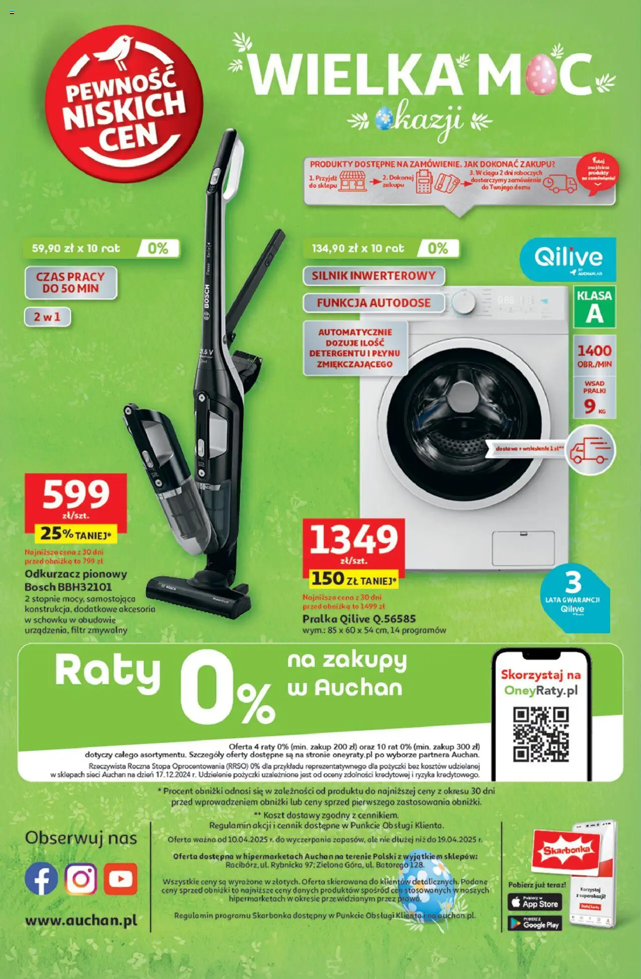 Auchan Wielka Moc Niskich Cen Hipermarket Gazetka ważna od 10.04.2025 do 19.04.2025 strona 57