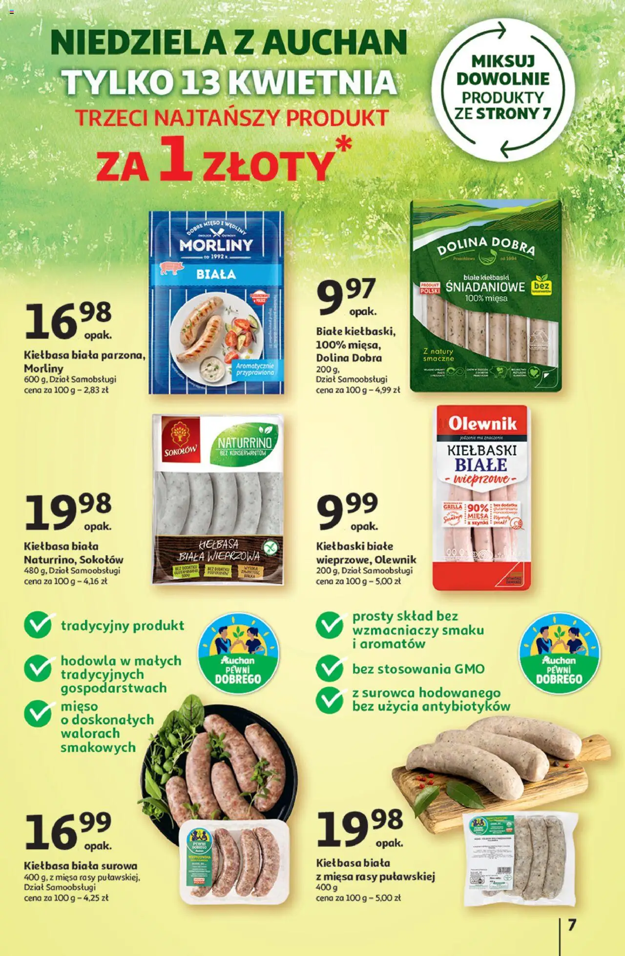 Auchan Wielka Moc Niskich Cen Hipermarket Gazetka ważna od 10.04.2025 do 19.04.2025 strona 9