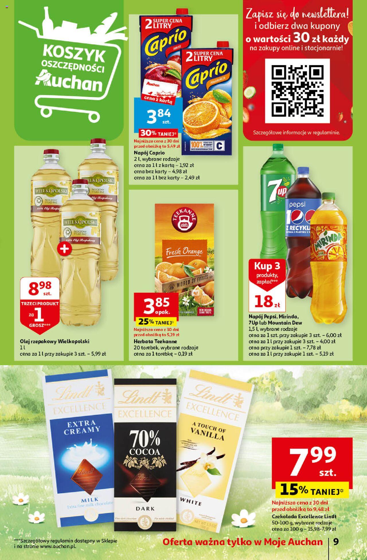 Auchan Wielkanoc z najlepszej cenie! Część 1  Gazetka ważna od 14.03.2024 do 20.03.2024 strona 9