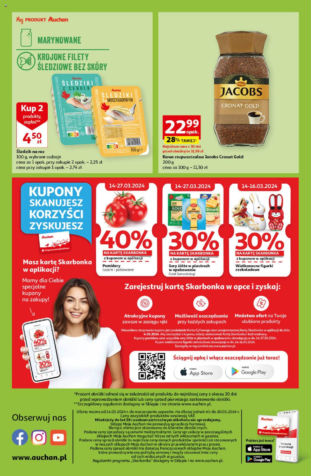 Auchan Wielkanoc z najlepszej cenie! Część 1  Gazetka ważna od 14.03.2024 do 20.03.2024 strona 10
