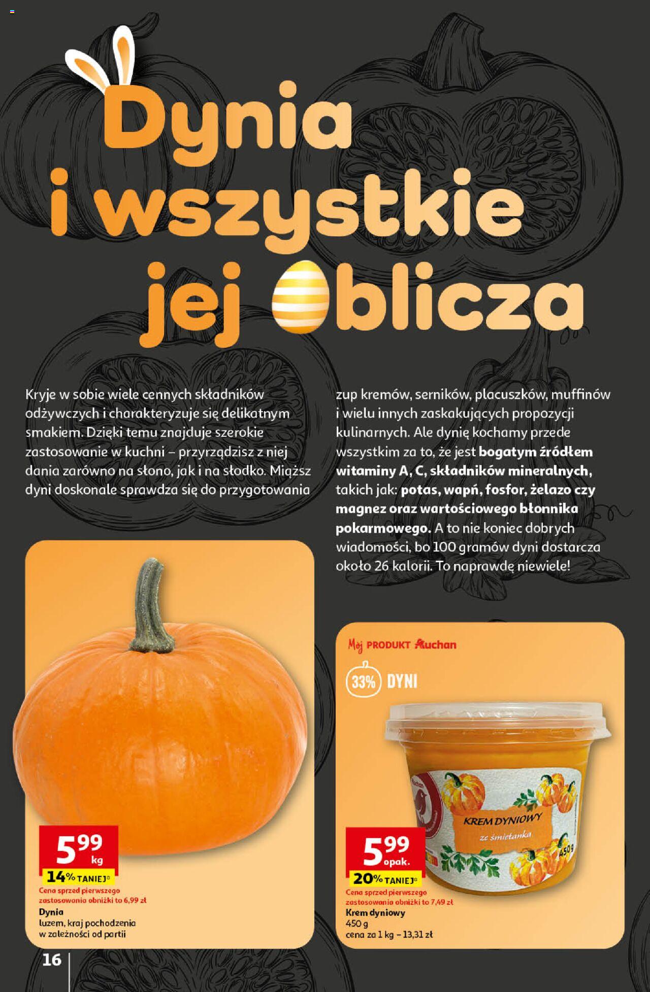 Auchan Wielkanoc z najlepszej cenie! Część 1. Hipermarket Gazetka ważna od 14.03.2024 do 20.03.2024 strona 16
