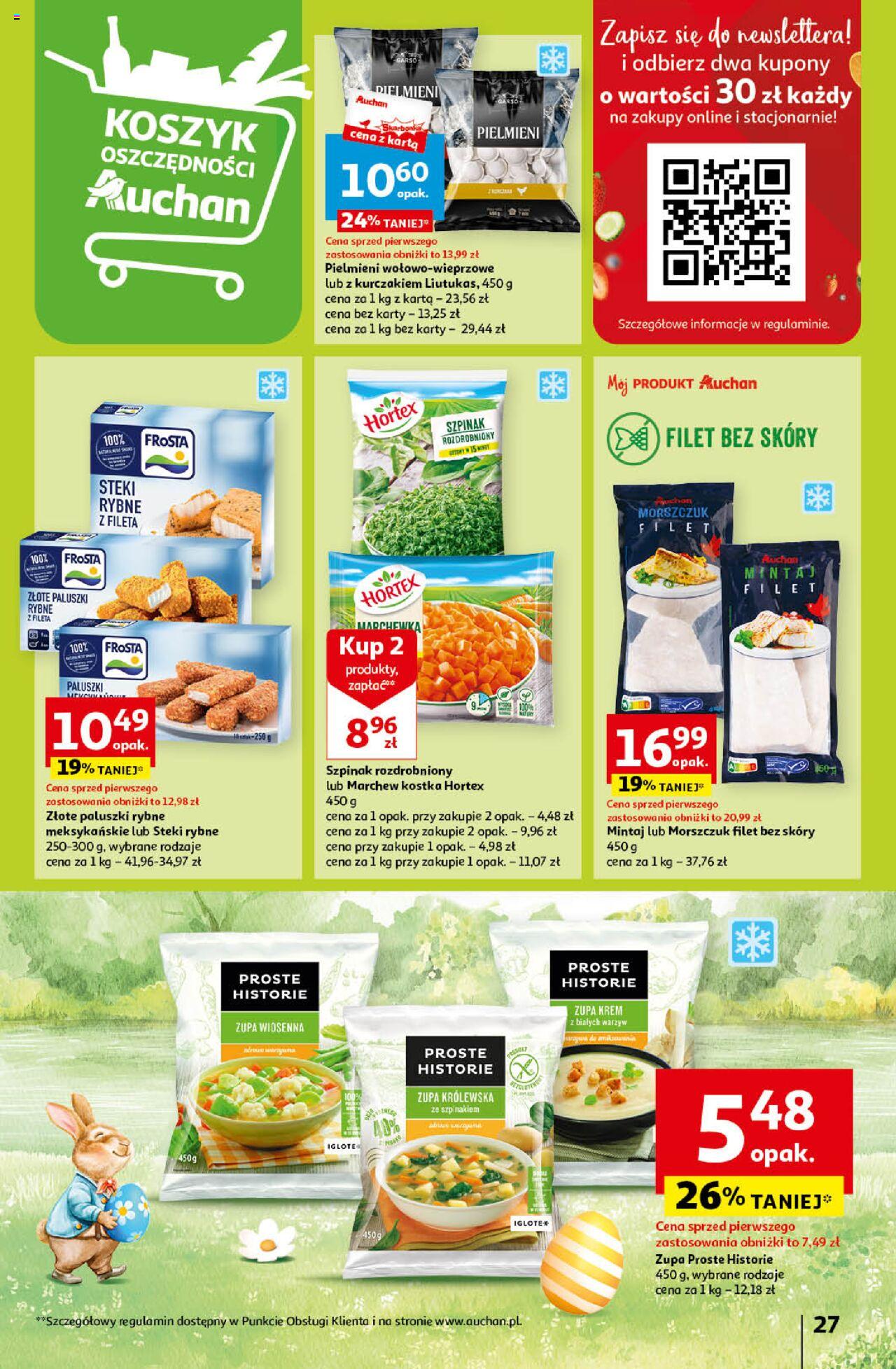 Auchan Wielkanoc z najlepszej cenie! Część 1. Hipermarket Gazetka ważna od 14.03.2024 do 20.03.2024 strona 27