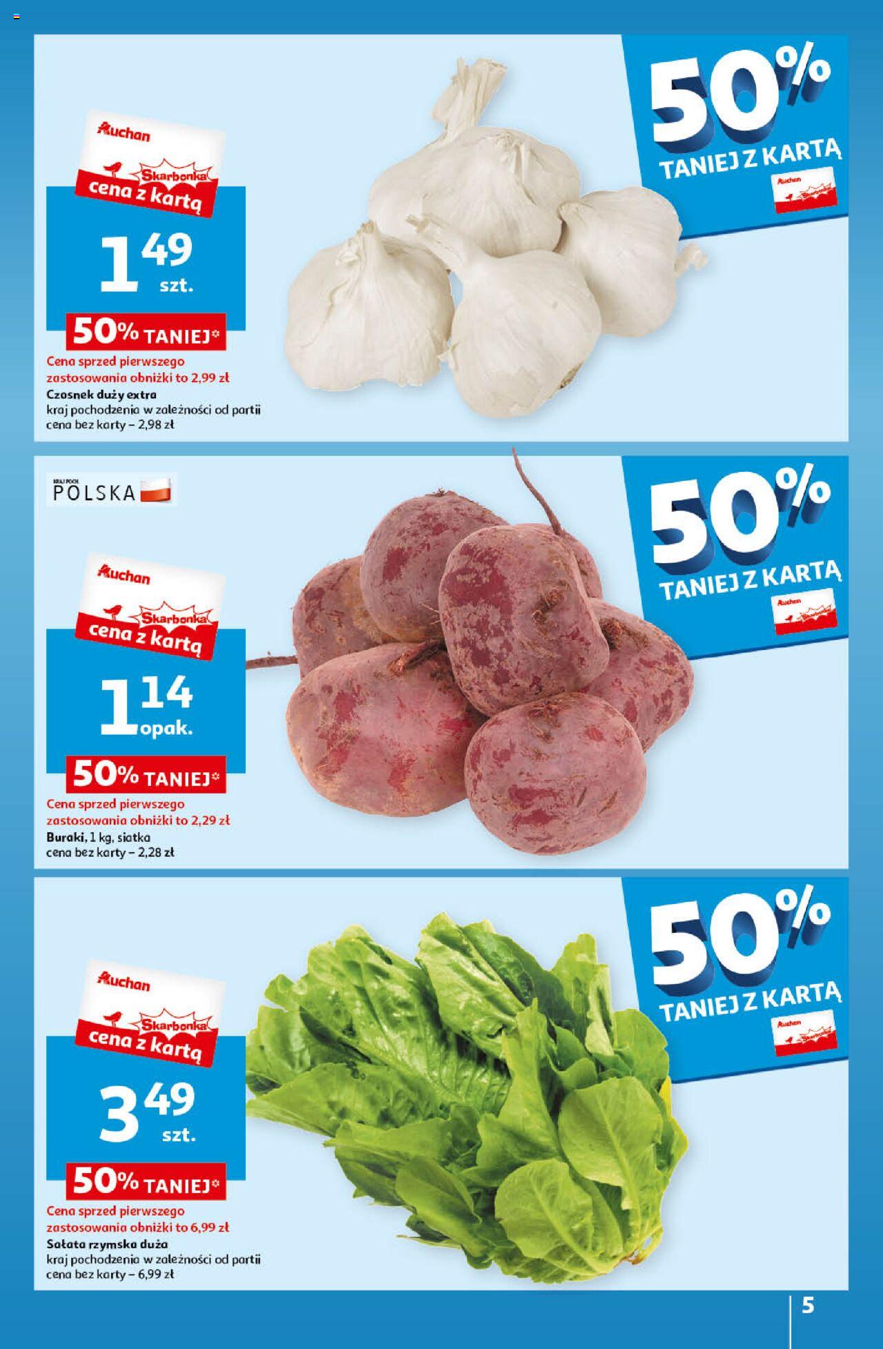 Auchan Wielkanoc z najlepszej cenie! Część 1. Hipermarket Gazetka ważna od 14.03.2024 do 20.03.2024 strona 5