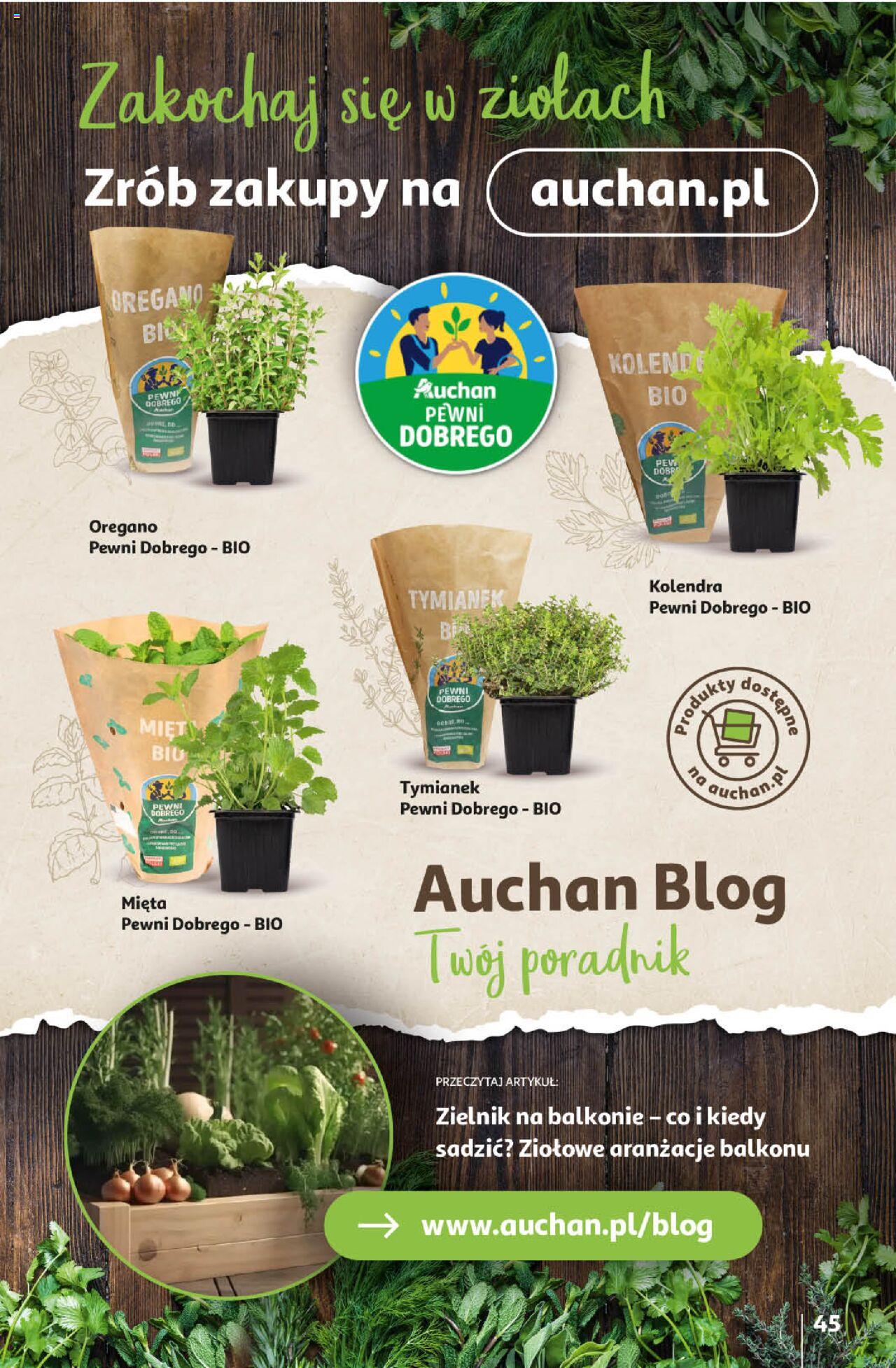 Auchan Wielkanoc z najlepszej cenie! Część 1. Hipermarket Gazetka ważna od 14.03.2024 do 20.03.2024 strona 45