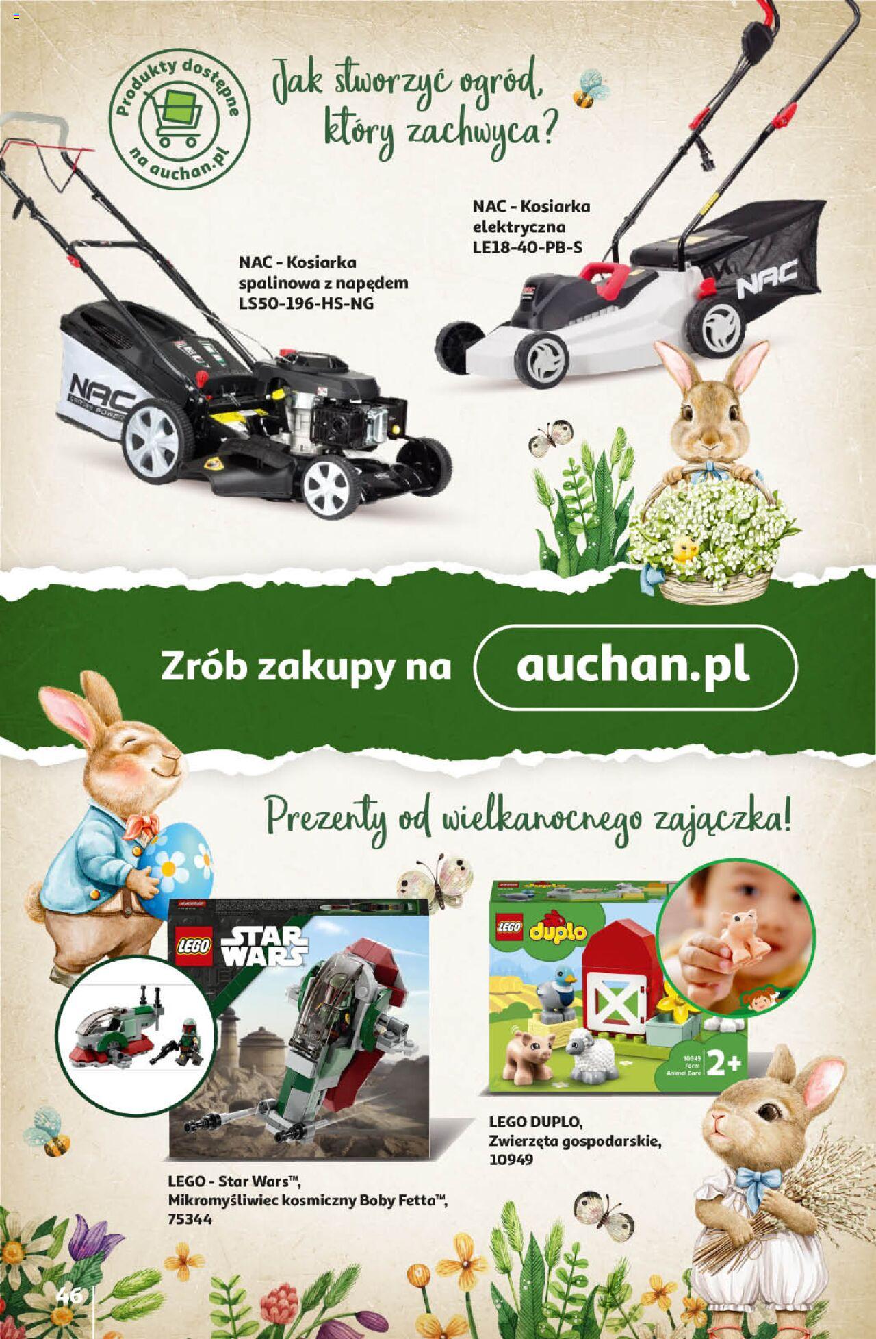 Auchan Wielkanoc z najlepszej cenie! Część 1. Hipermarket Gazetka ważna od 14.03.2024 do 20.03.2024 strona 46