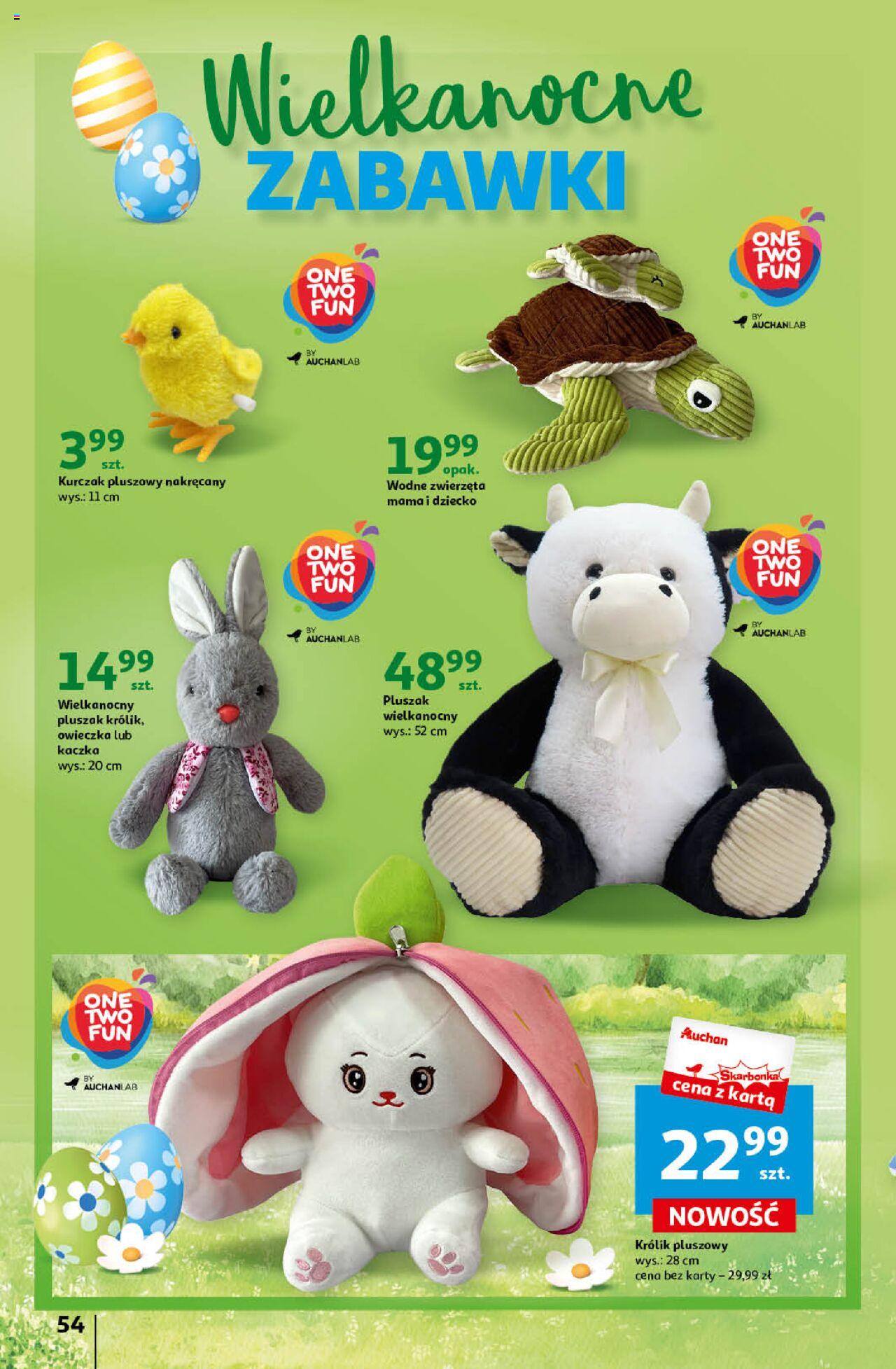 Auchan Wielkanoc z najlepszej cenie! Część 1. Hipermarket Gazetka ważna od 14.03.2024 do 20.03.2024 strona 54