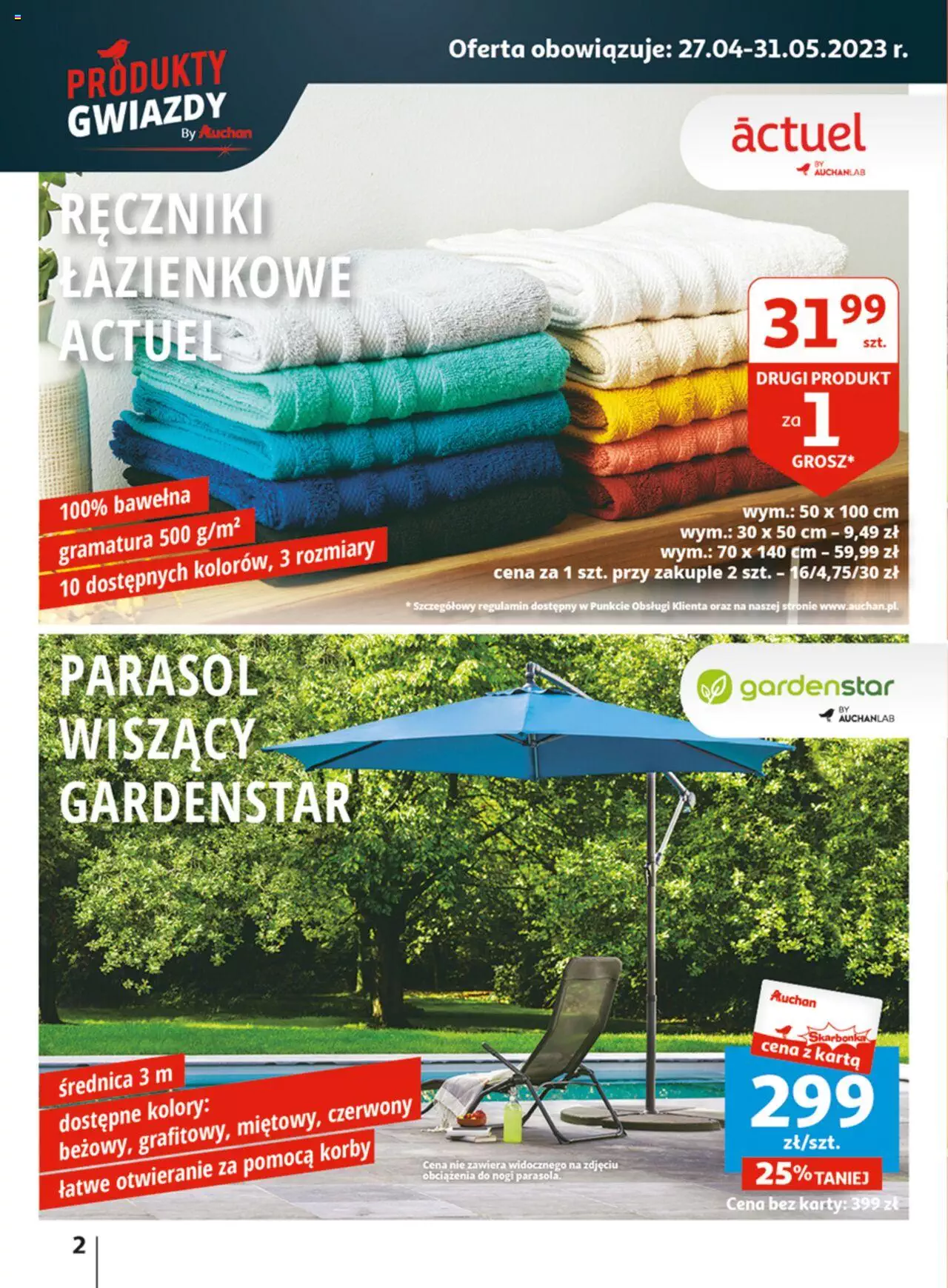 Auchan Wielkie majowe odkrycia cenowe część #4 Hipermarket Gazetka ważna od 18.05.2023 do 27.05.2023 strona 2