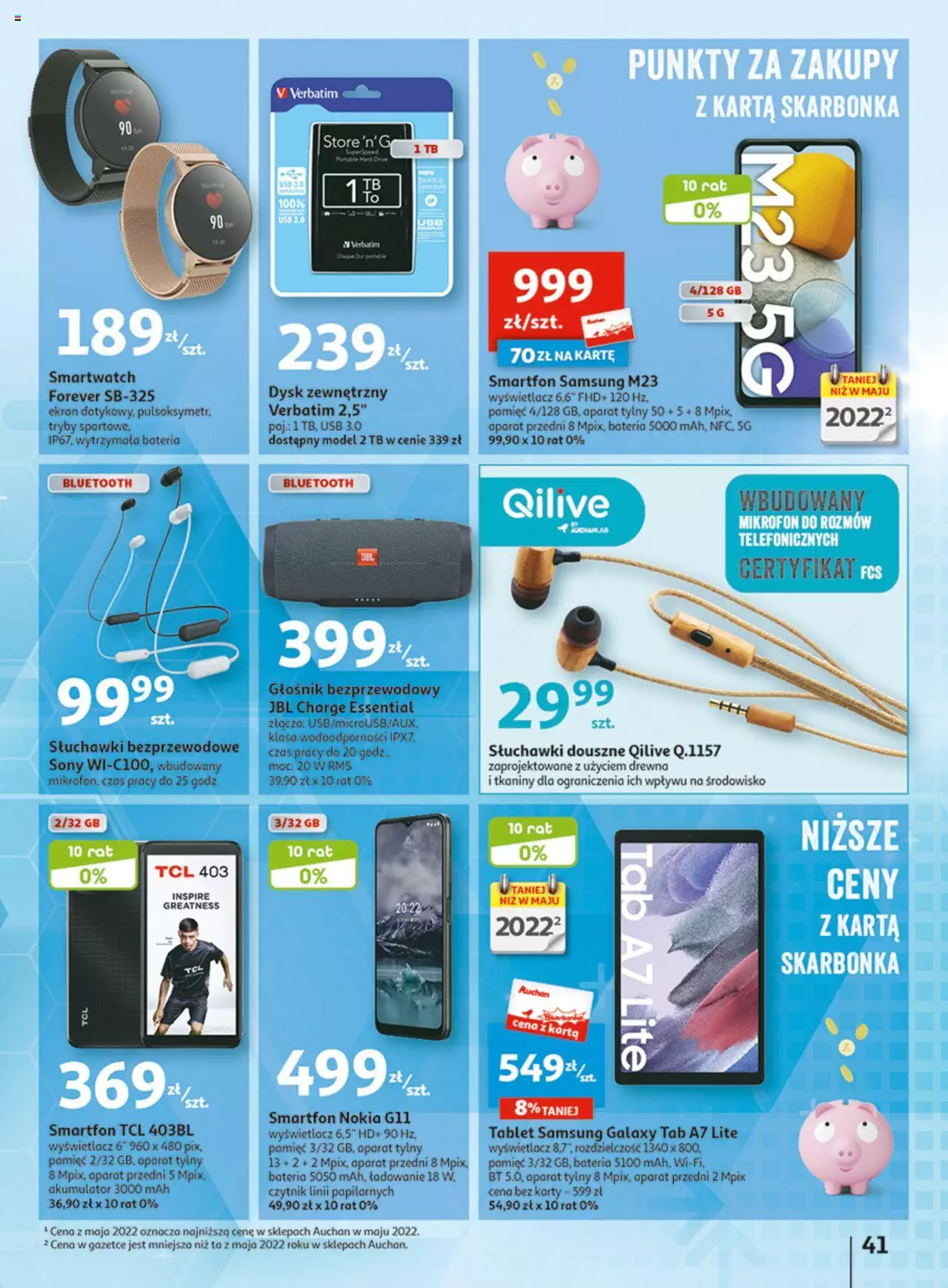 Auchan Wielkie majowe odkrycia cenowe część #4 Hipermarket Gazetka ważna od 18.05.2023 do 27.05.2023 strona 41