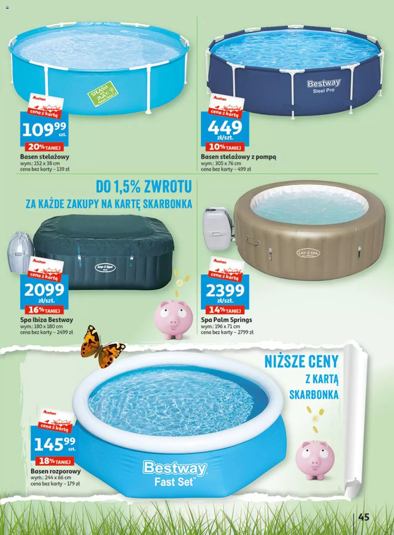 Auchan Wielkie majowe odkrycia cenowe część #4 Hipermarket Gazetka ważna od 18.05.2023 do 27.05.2023 strona 45