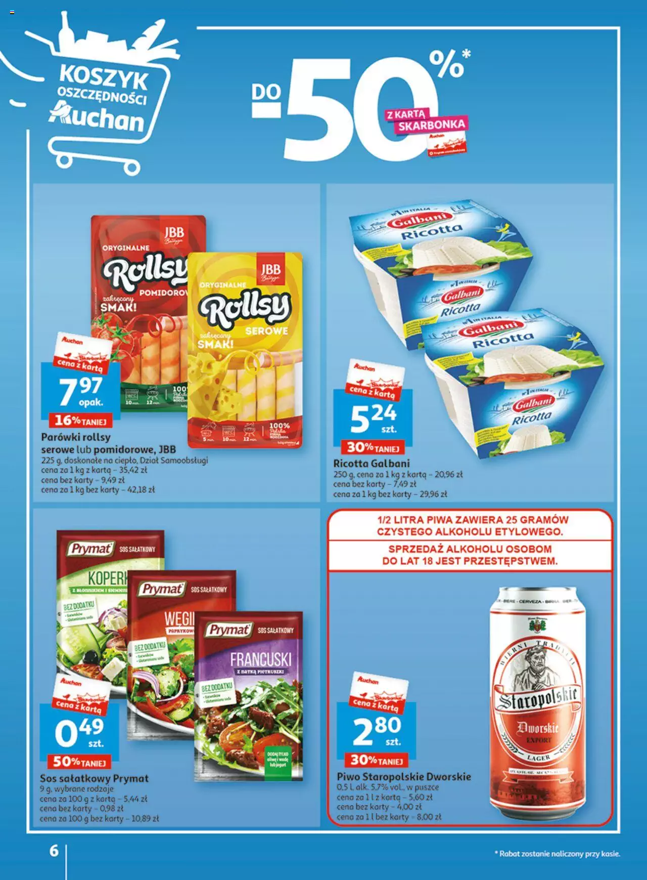 Auchan Wielkie majowe odkrycia cenowe część #4 Hipermarket Gazetka ważna od 18.05.2023 do 27.05.2023 strona 6