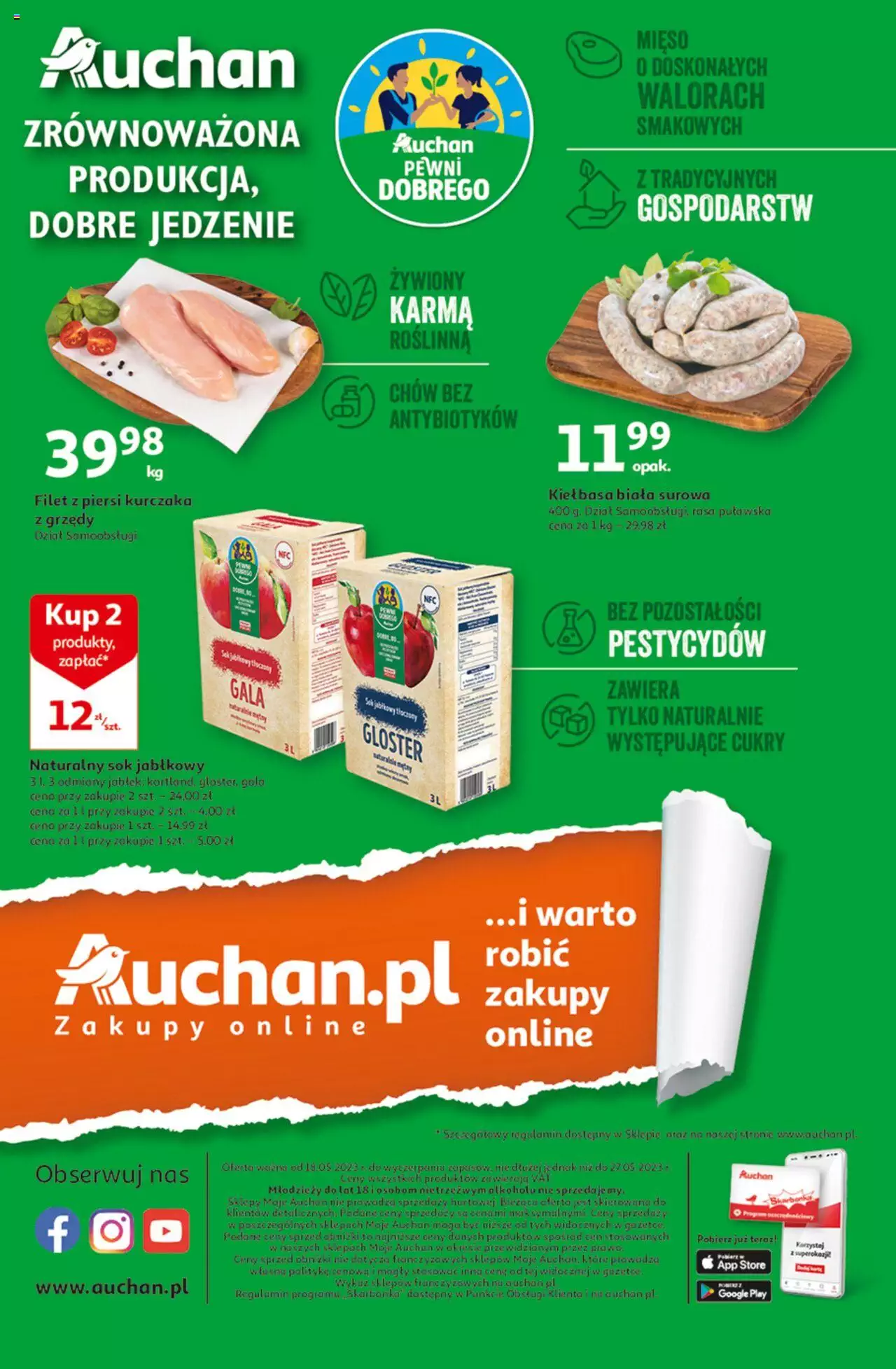 Auchan Wielkie majowe odkrycia cenowe Gazetka ważna od 18.05.2023 do 27.05.2023 strona 3