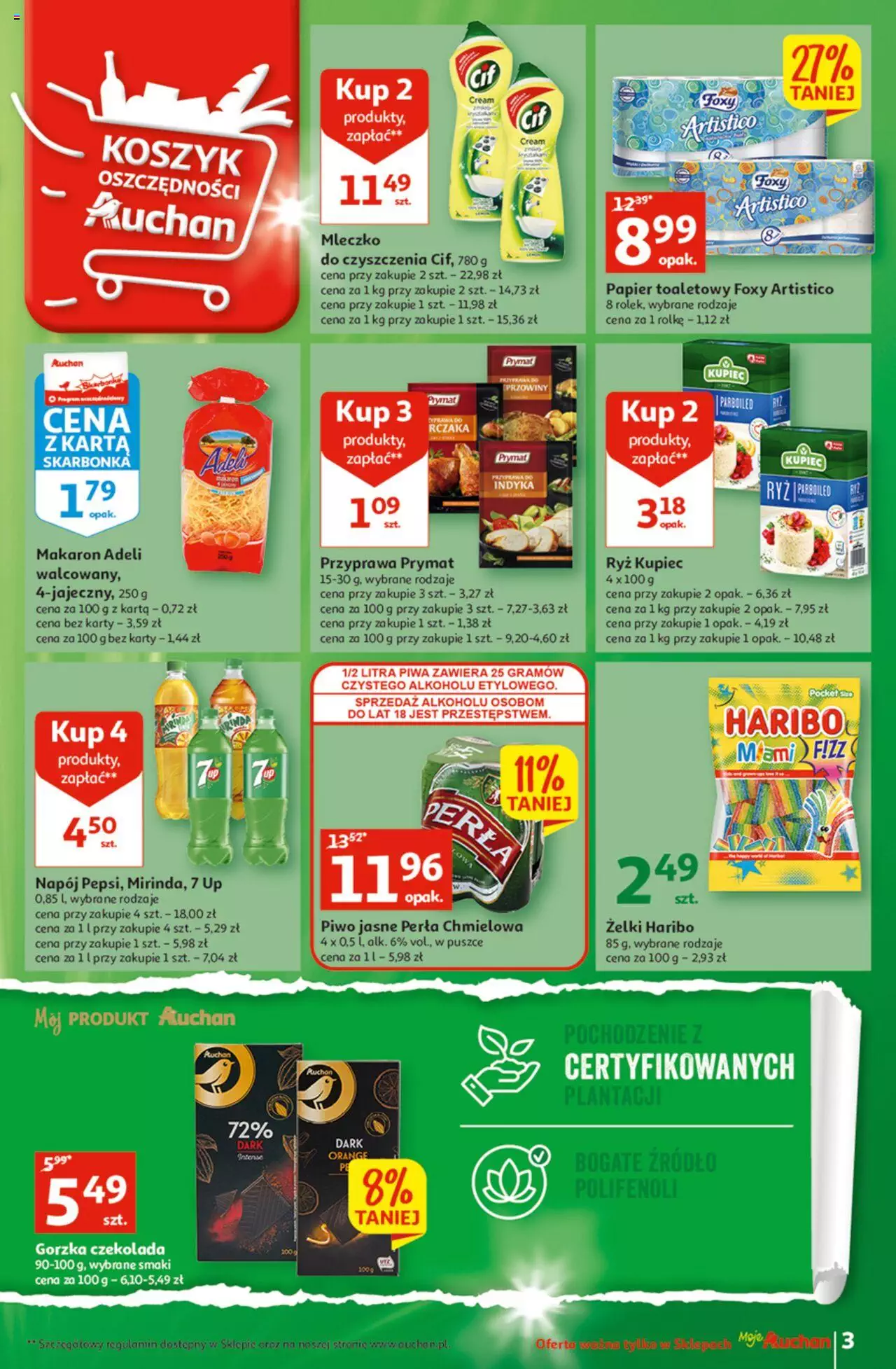 Auchan Wielkie majowe odkrycia cenowe Gazetka ważna od 27.04.2023 do 02.05.2023 strona 3