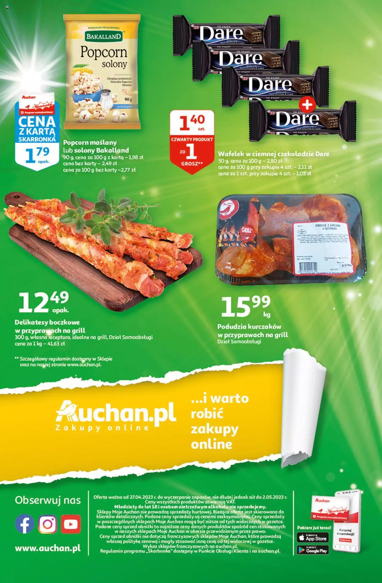 Auchan Wielkie majowe odkrycia cenowe Gazetka ważna od 27.04.2023 do 02.05.2023 strona 4
