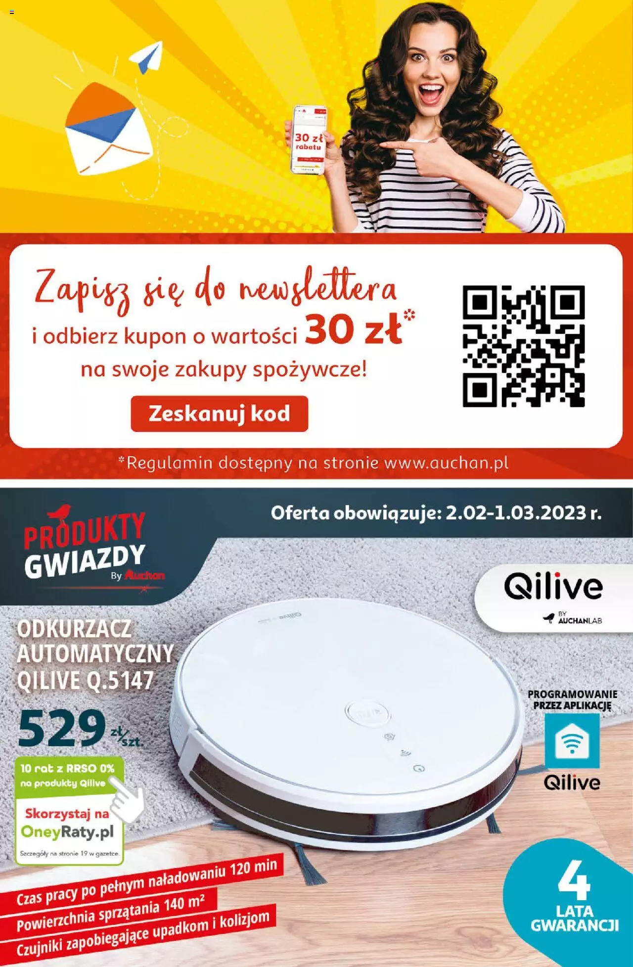 Auchan Wielkie Porządki w niskich cenach Hipermarket Gazetka ważna  od 16.02.2023 do 22.02.2023 strona 2