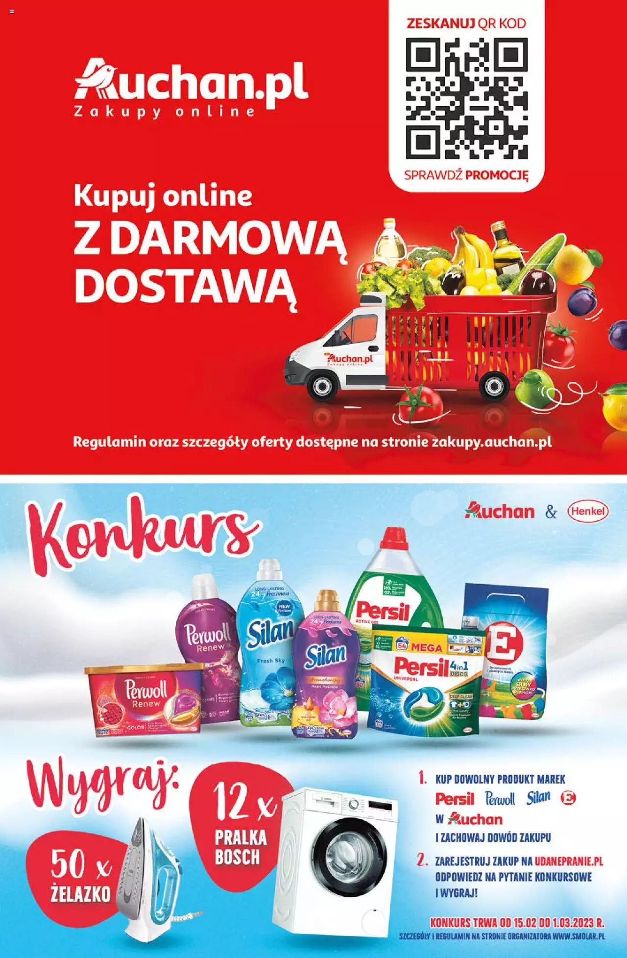 Auchan Wielkie Porządki w niskich cenach Hipermarket Gazetka ważna  od 16.02.2023 do 22.02.2023 strona 3