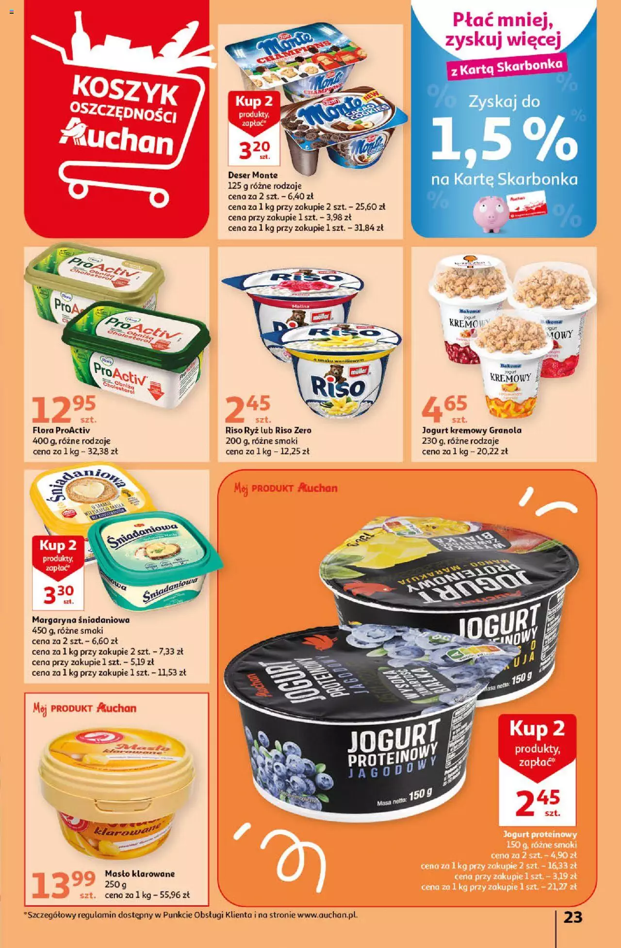 Auchan Wielkie Porządki w niskich cenach Hipermarket Gazetka ważna  od 16.02.2023 do 22.02.2023 strona 23