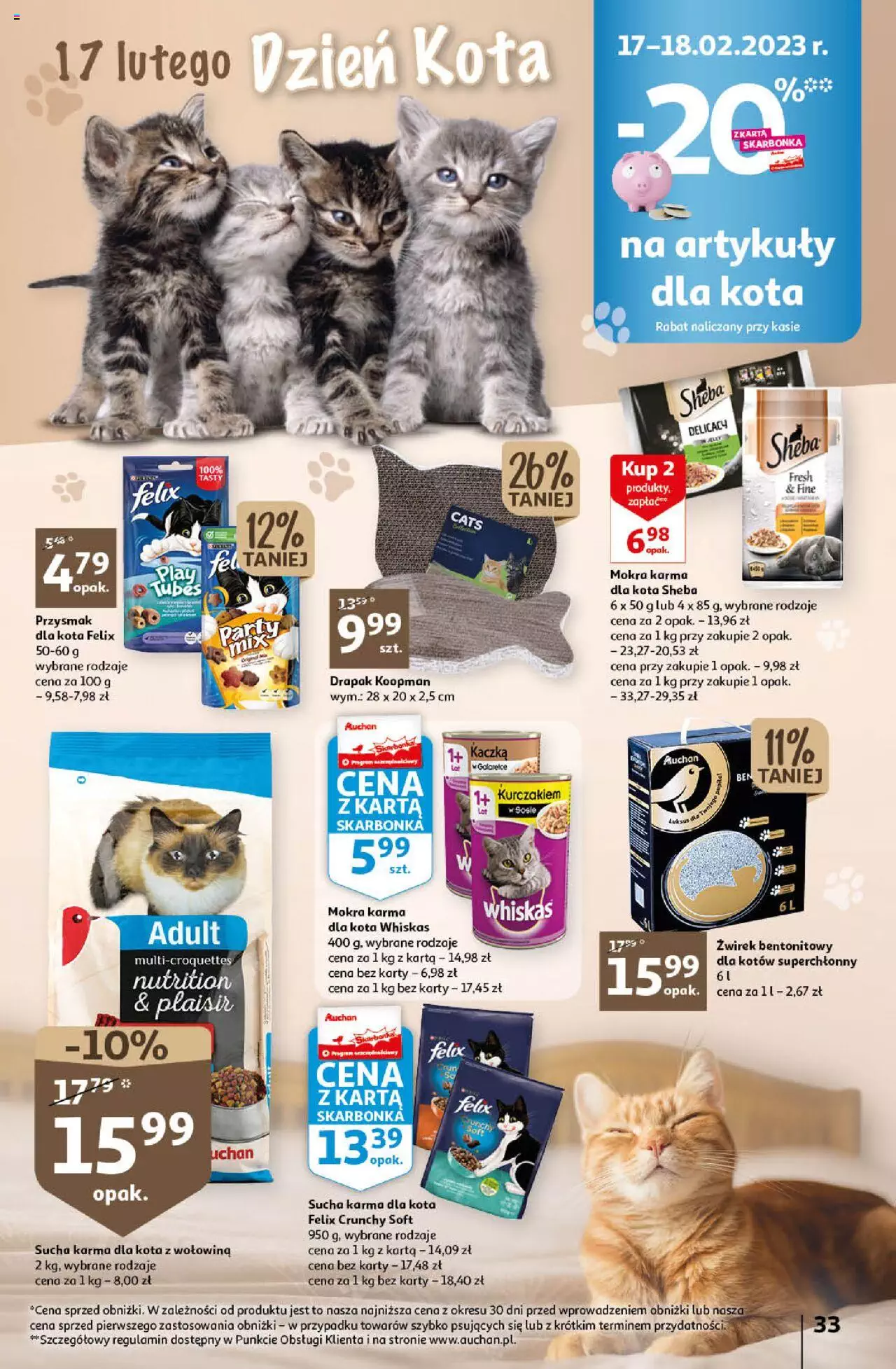 Auchan Wielkie Porządki w niskich cenach Hipermarket Gazetka ważna  od 16.02.2023 do 22.02.2023 strona 33