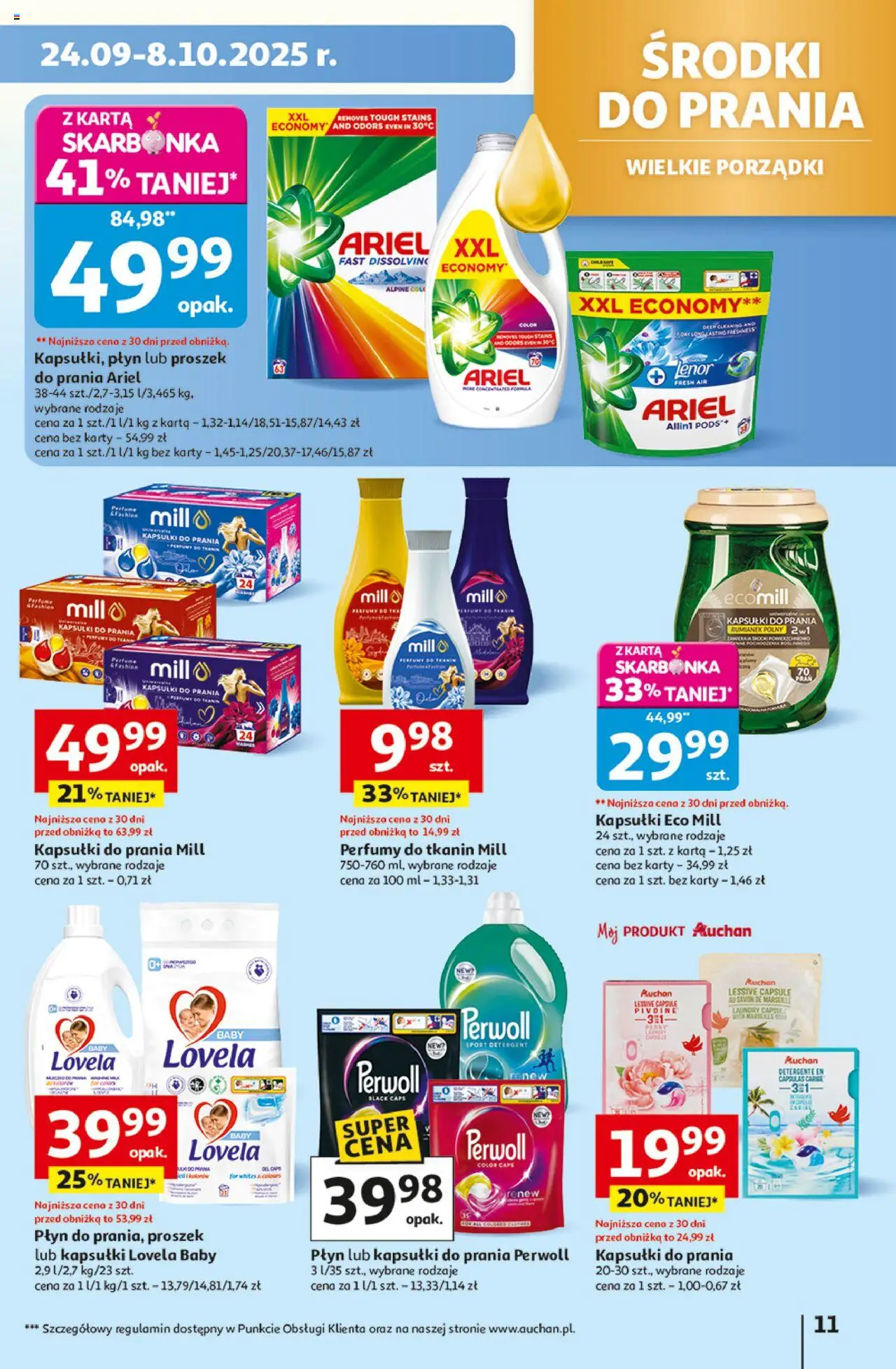 Auchan Wielkie przeboje cenowe Hipermarket Gazetka ważna od 02.10.2025 do 08.10.2025 strona 11