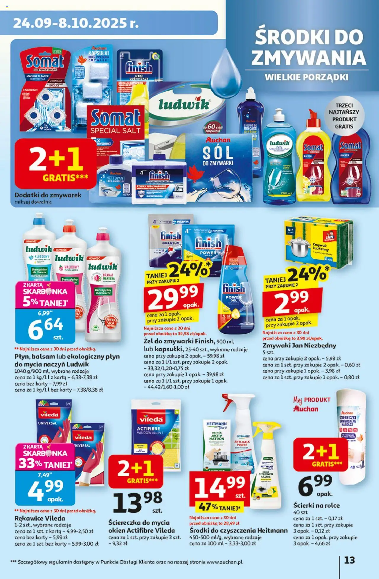 Auchan Wielkie przeboje cenowe Hipermarket Gazetka ważna od 02.10.2025 do 08.10.2025 strona 13