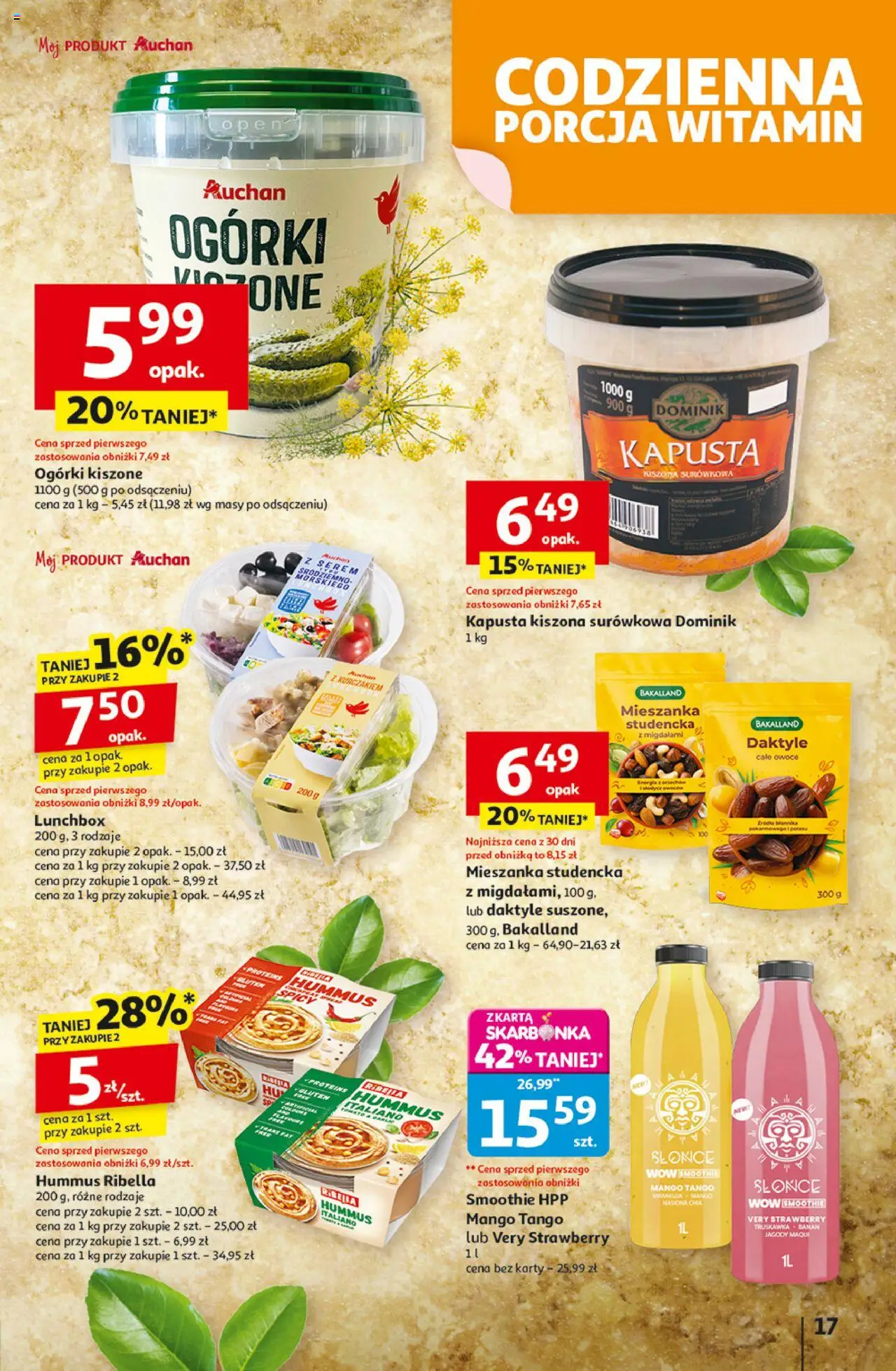 Auchan Wielkie przeboje cenowe Hipermarket Gazetka ważna od 02.10.2025 do 08.10.2025 strona 17