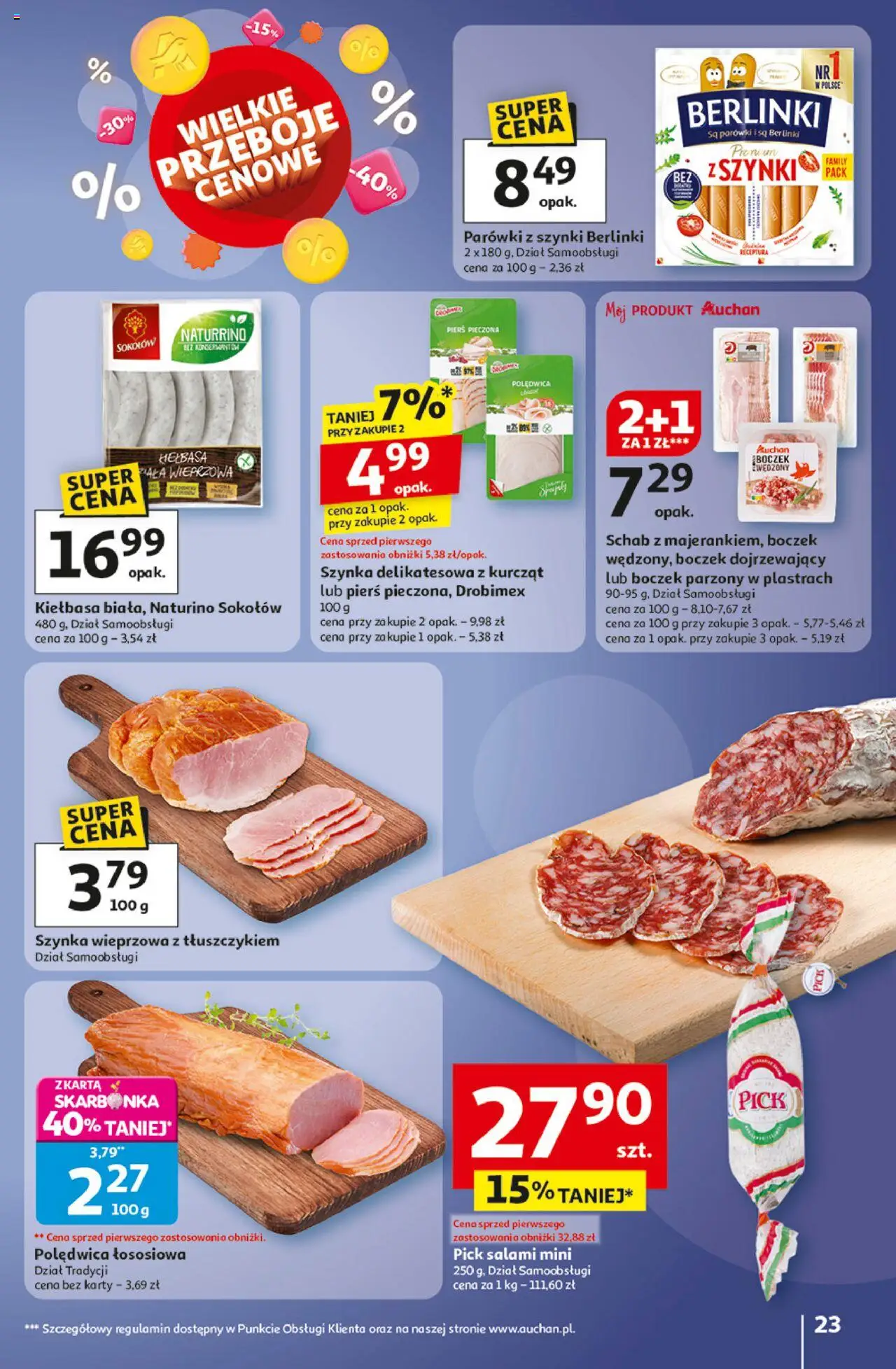 Auchan Wielkie przeboje cenowe Hipermarket Gazetka ważna od 02.10.2025 do 08.10.2025 strona 23