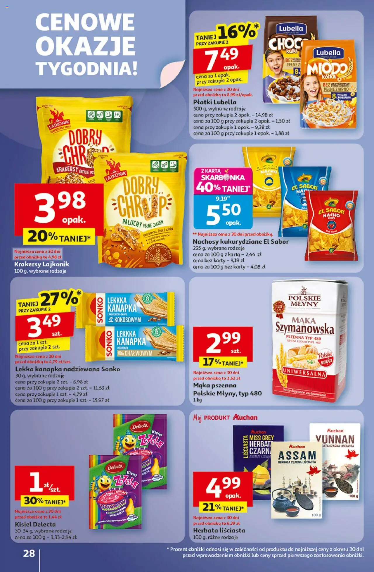 Auchan Wielkie przeboje cenowe Hipermarket Gazetka ważna od 02.10.2025 do 08.10.2025 strona 28