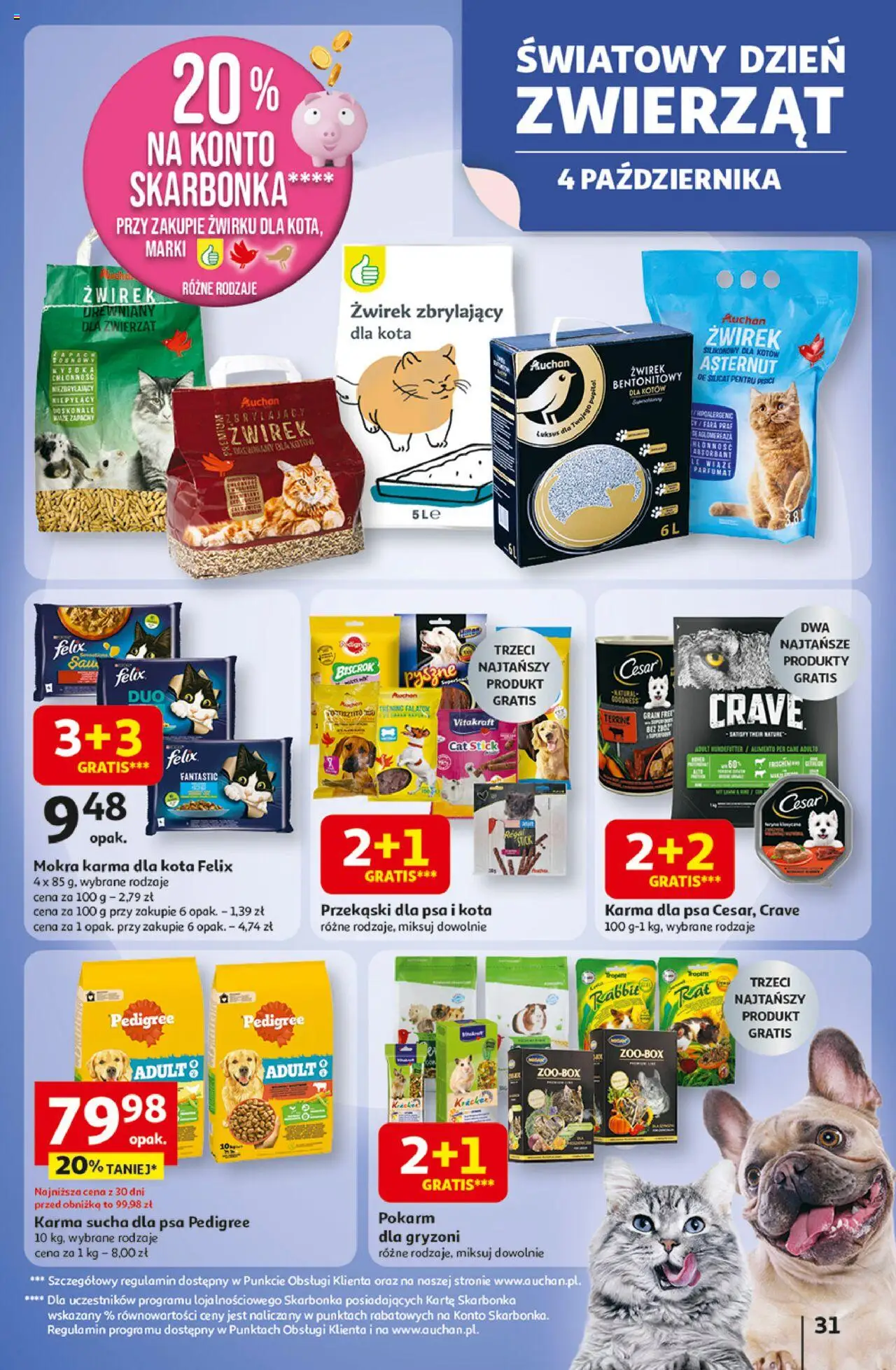 Auchan Wielkie przeboje cenowe Hipermarket Gazetka ważna od 02.10.2025 do 08.10.2025 strona 31