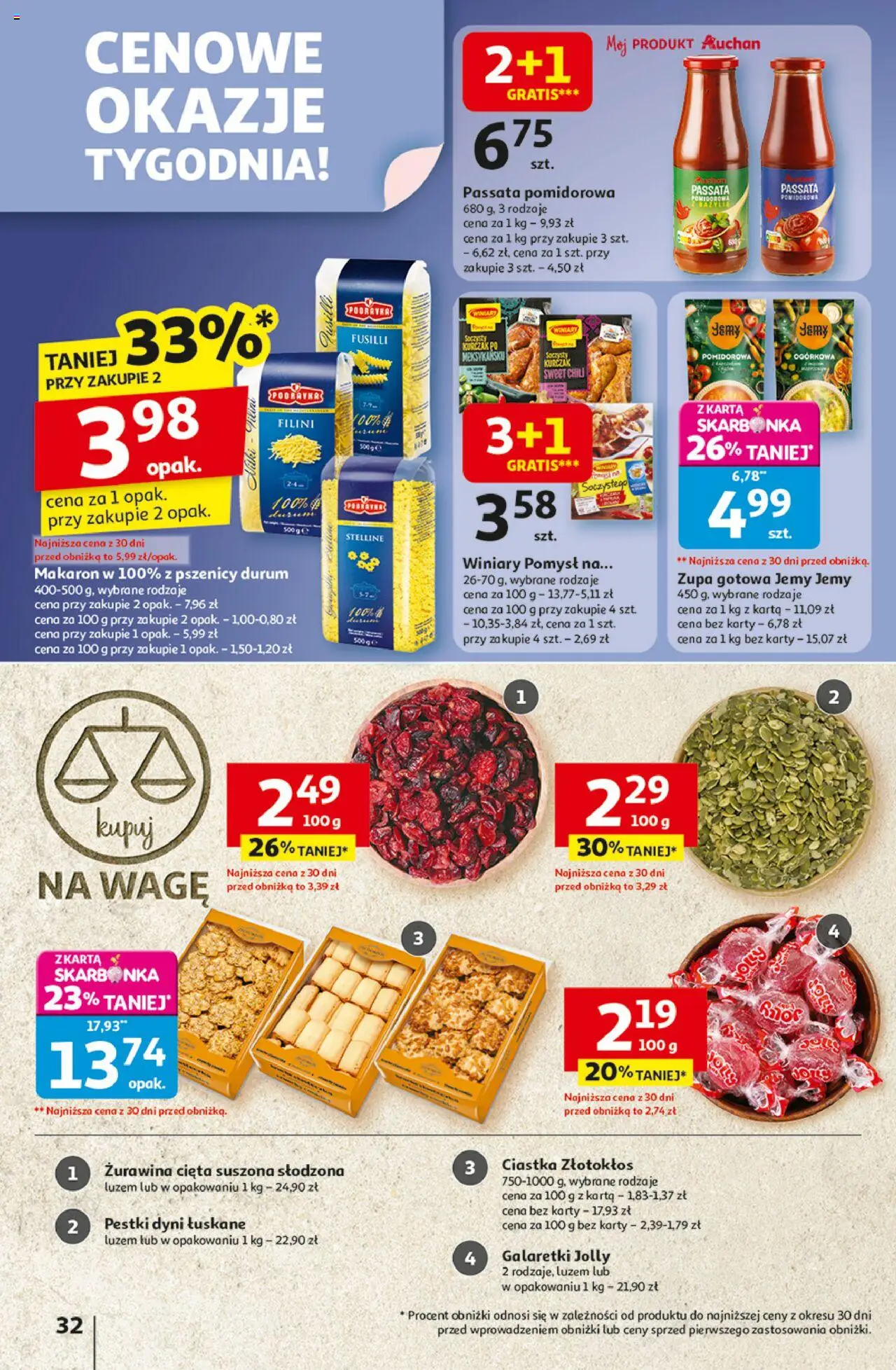 Auchan Wielkie przeboje cenowe Hipermarket Gazetka ważna od 02.10.2025 do 08.10.2025 strona 32