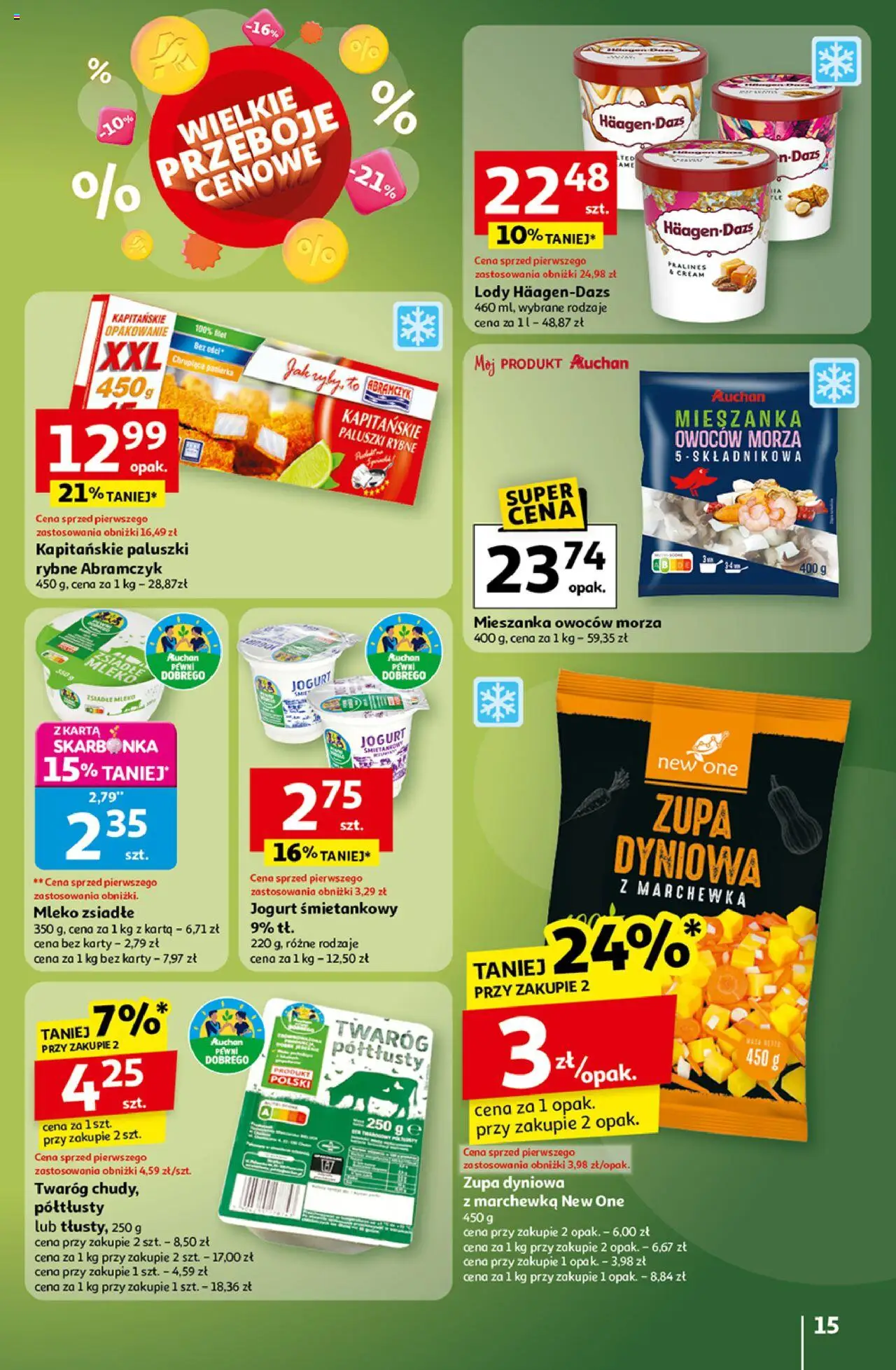 Auchan Wielkie przeboje cenowe Hipermarket  Gazetka ważna od 16.10.2025 do 22.10.2025 strona 15